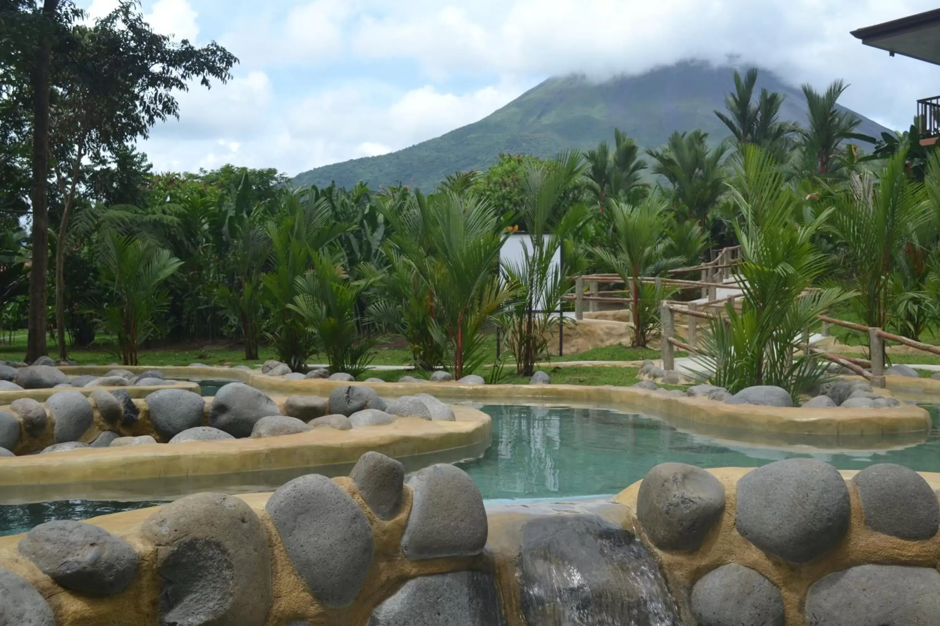 Hot Spring Bath, Natural Landscape in Volcano Lodge, Hotel & Thermal Experience