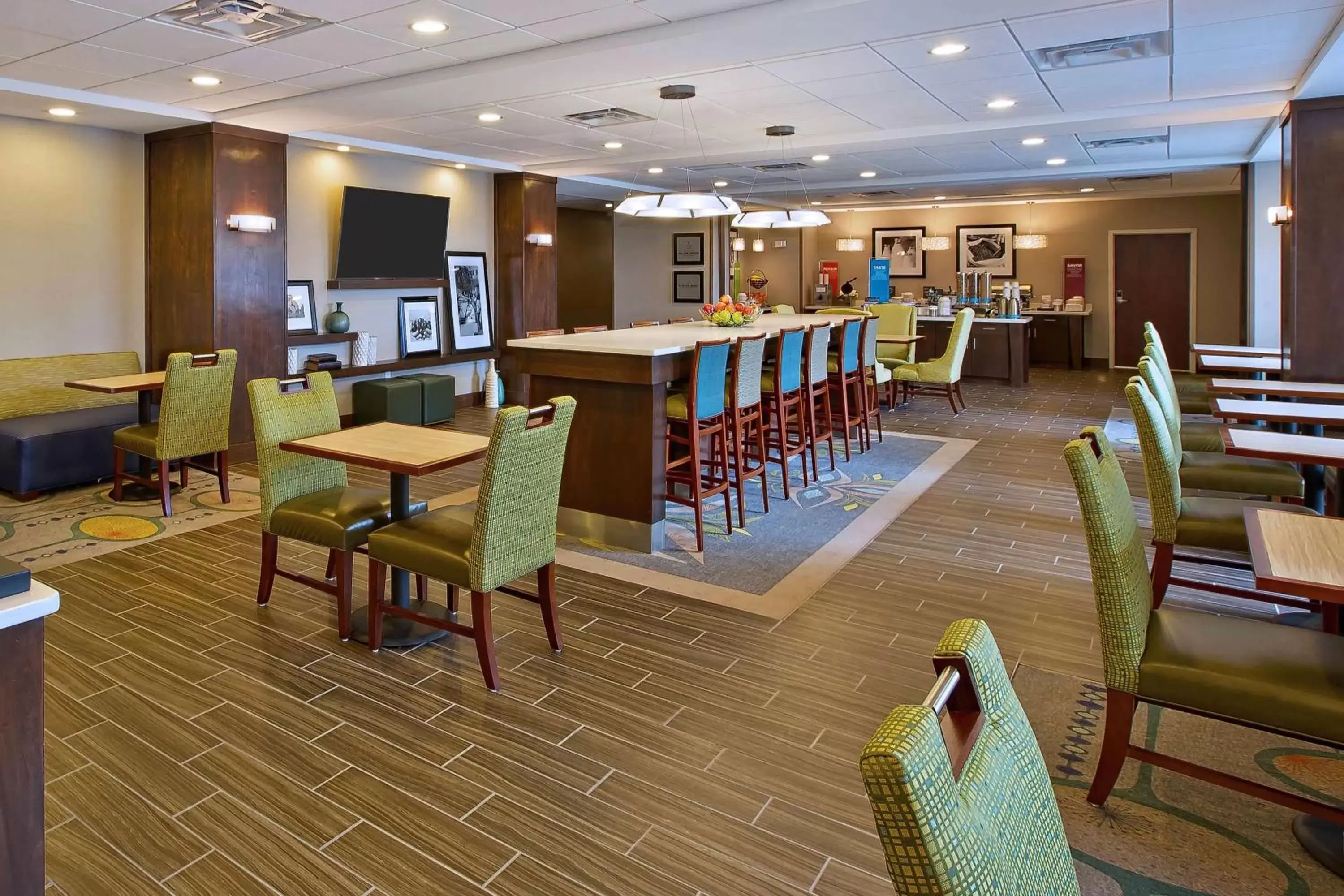 Lobby or reception, Restaurant/Places to Eat in Hampton Inn Southfield/West Bloomfield