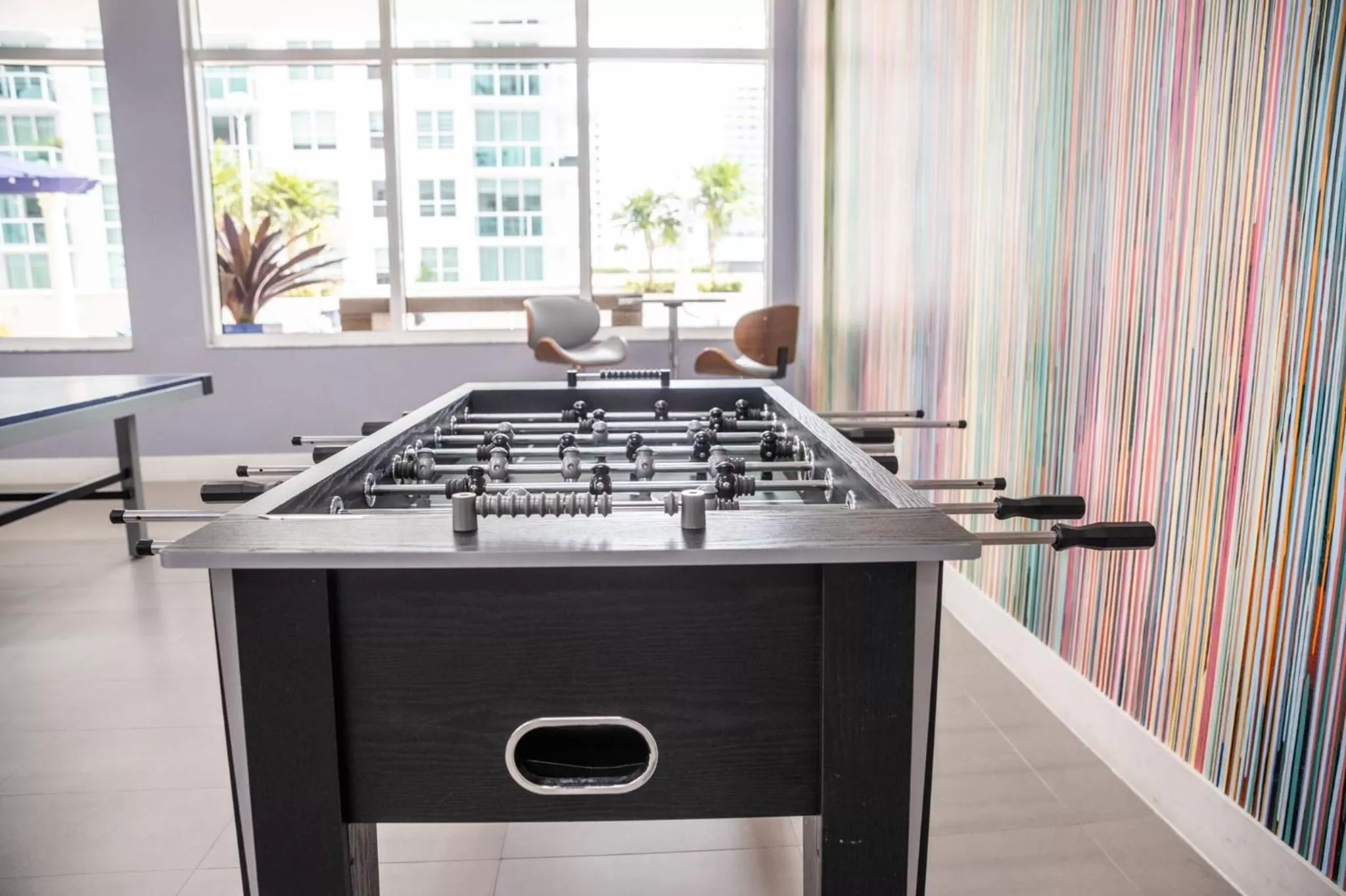 Game Room in Modern and Luxurious Brickell Studio