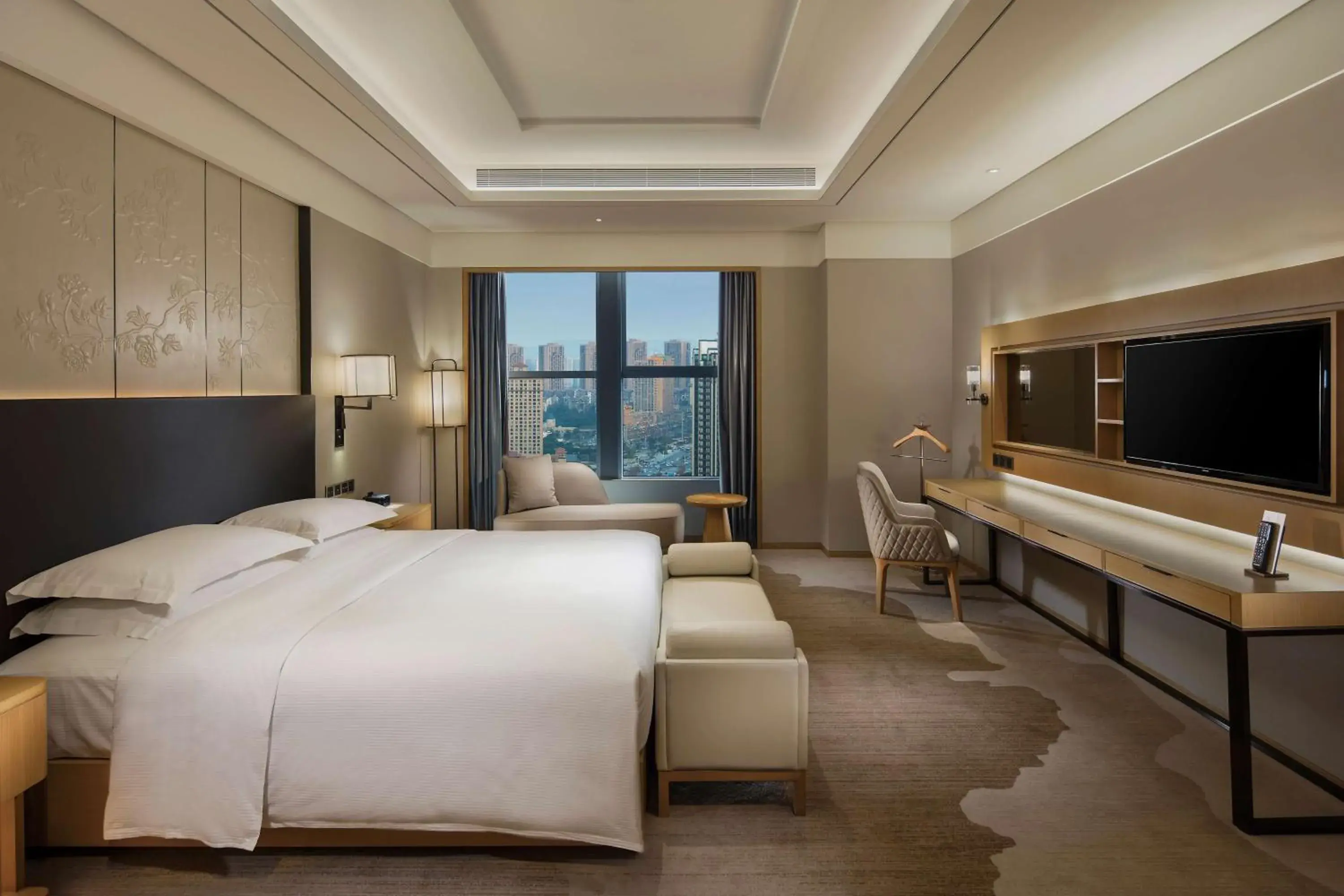 Bedroom, Bed in Hilton Chengdu Longquanyi Bedroom, Bed in Hilton Chengdu Longquanyi