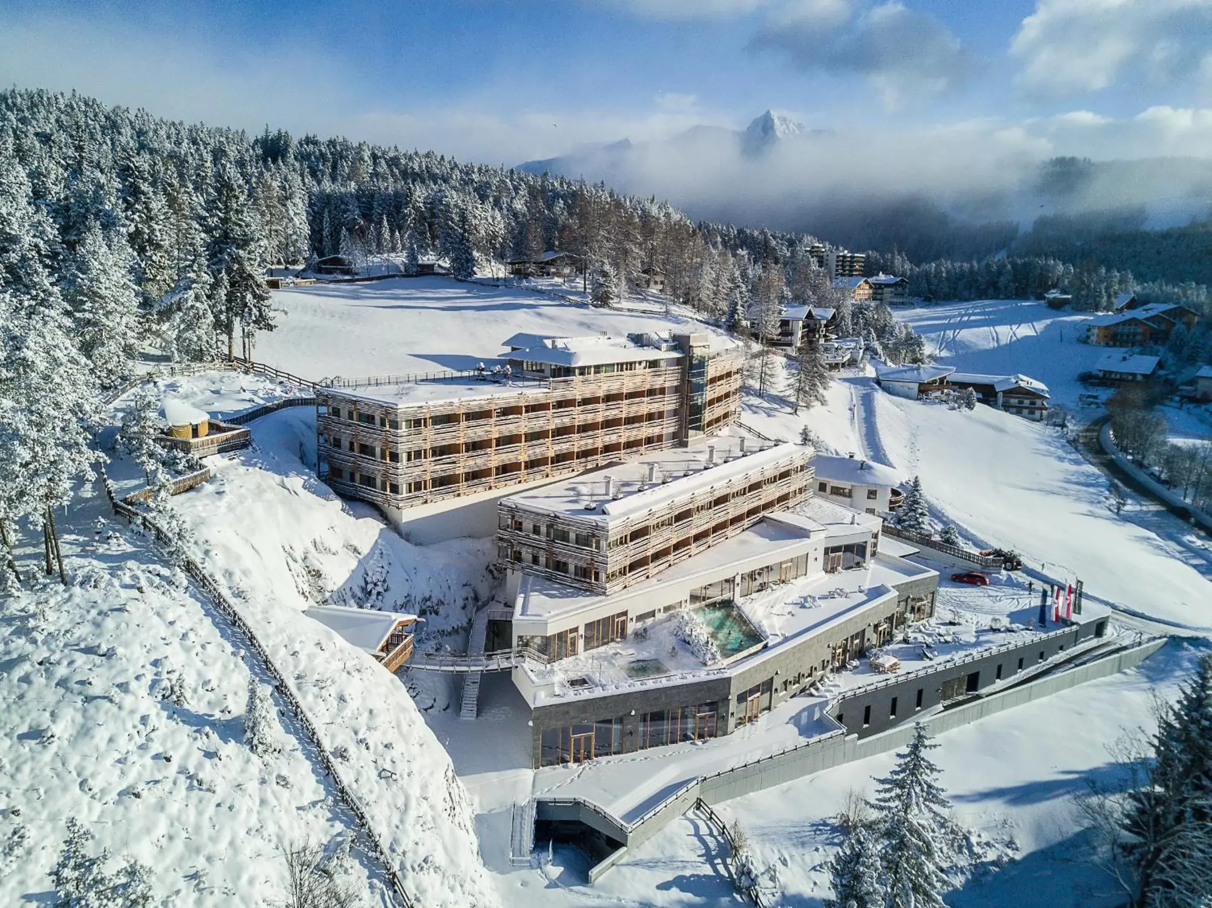 Bird's eye view, Winter in NIDUM - Casual Luxury Hotel