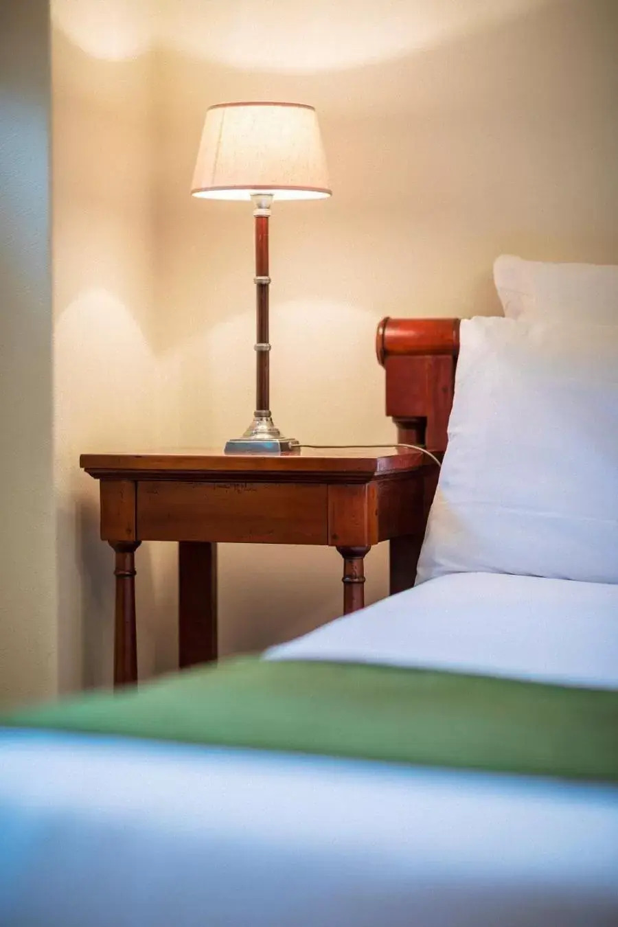 Decorative detail, Bed in Hôtel La Couleuvrine Sarlat Centre Ville