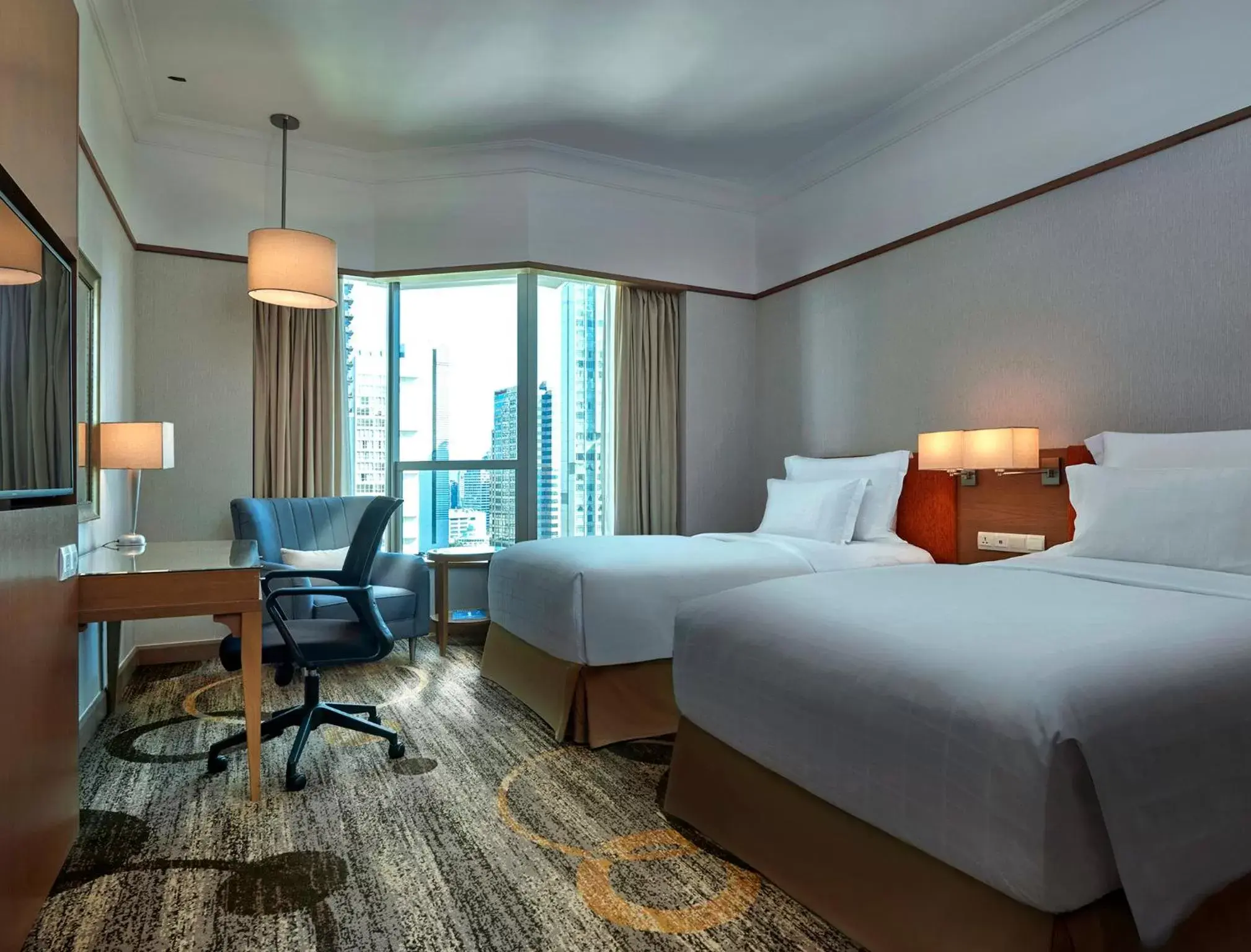 Bed in Pullman Kuala Lumpur City Centre Hotel & Residences