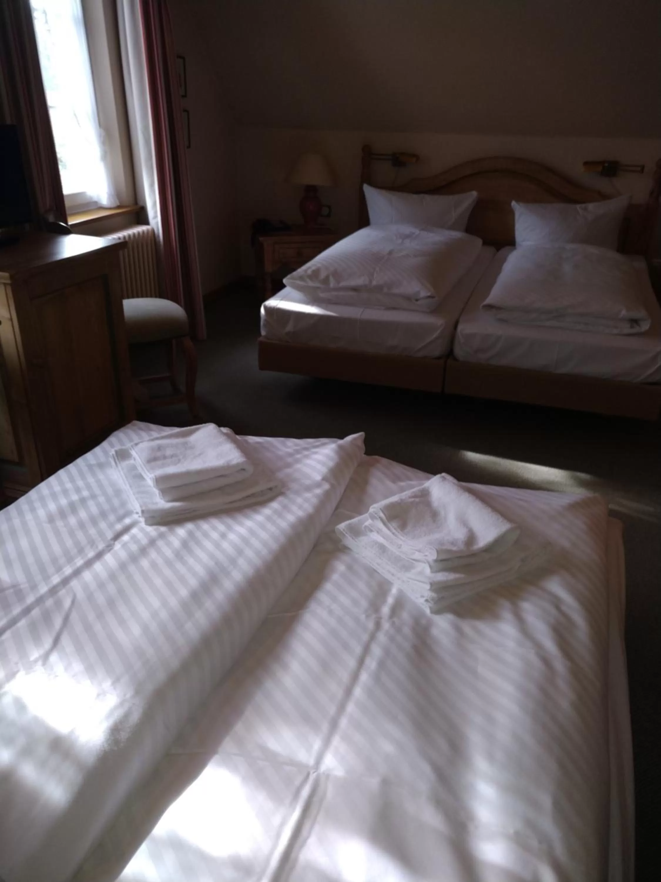Photo of the whole room, Bed in Landhotel Hirsch