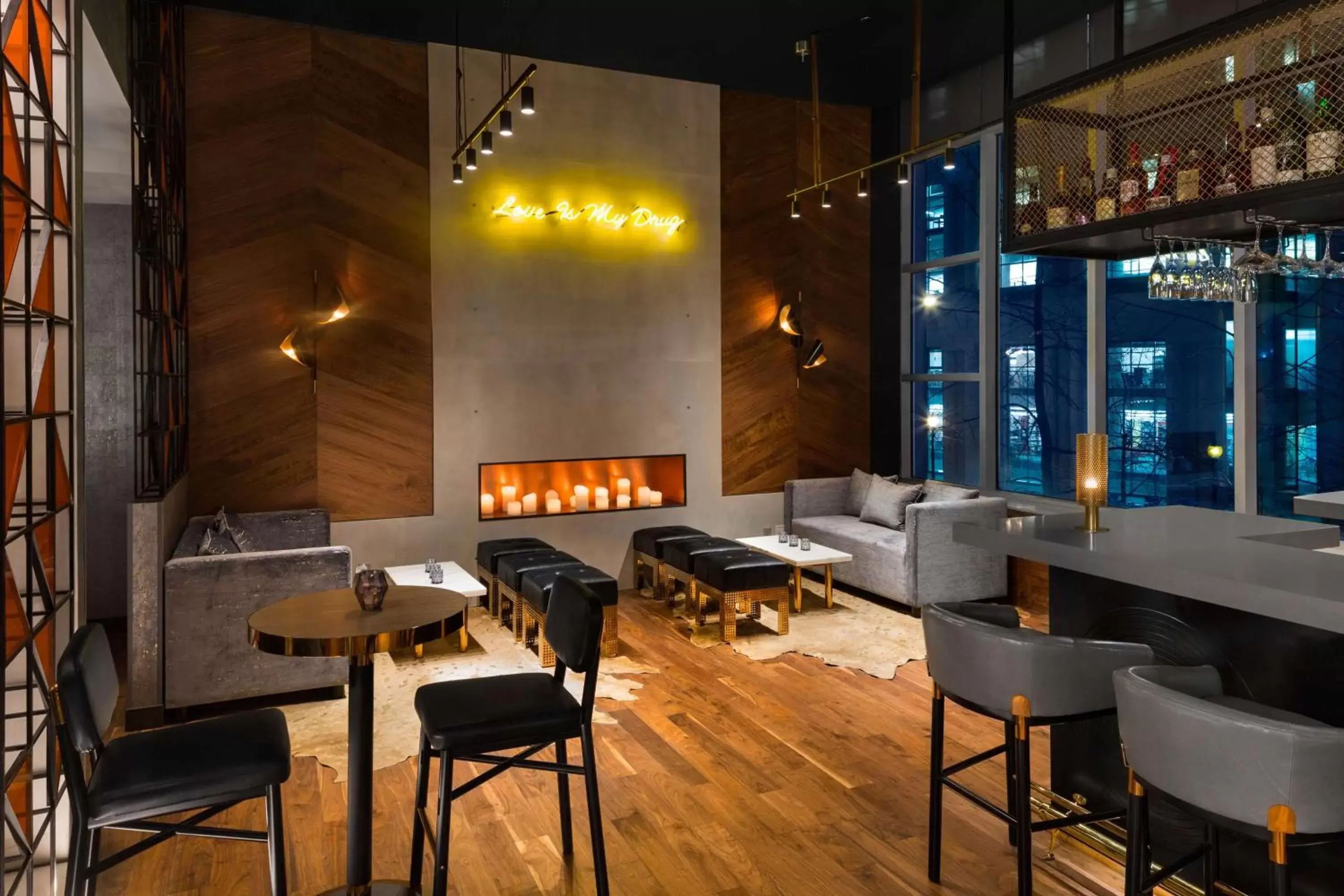 Lounge or bar in Hilton Vancouver Downtown, BC, Canada
