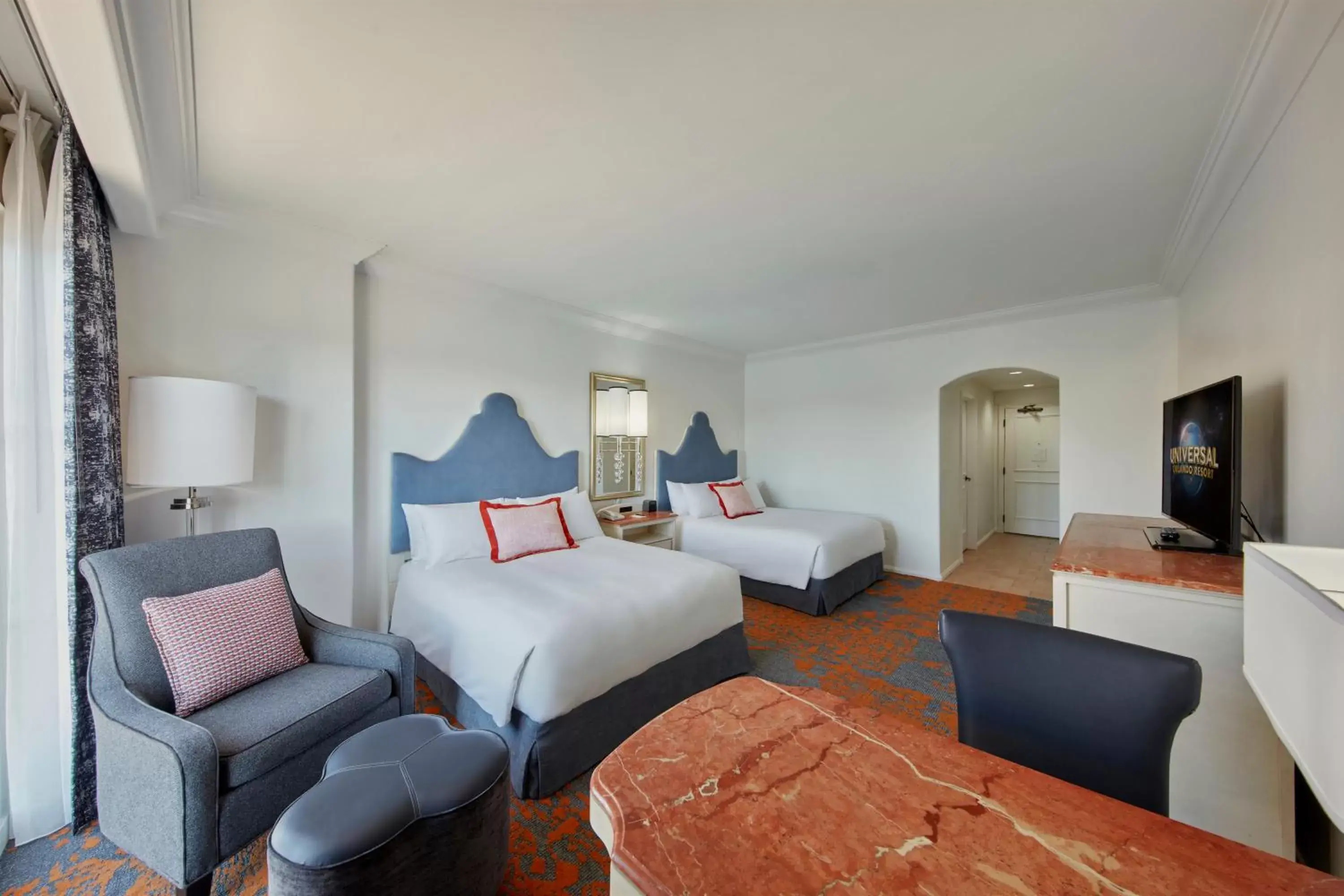 Photo of the whole room in Universal's Loews Portofino Bay Hotel