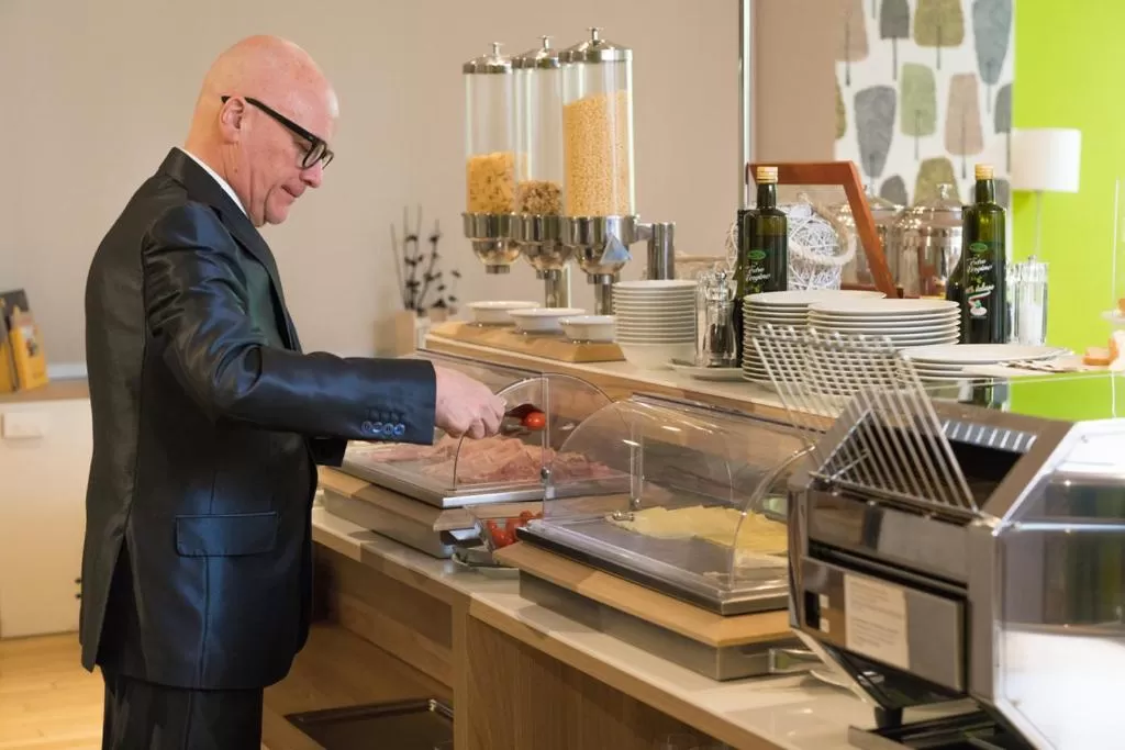 Buffet breakfast in Helios Hotel