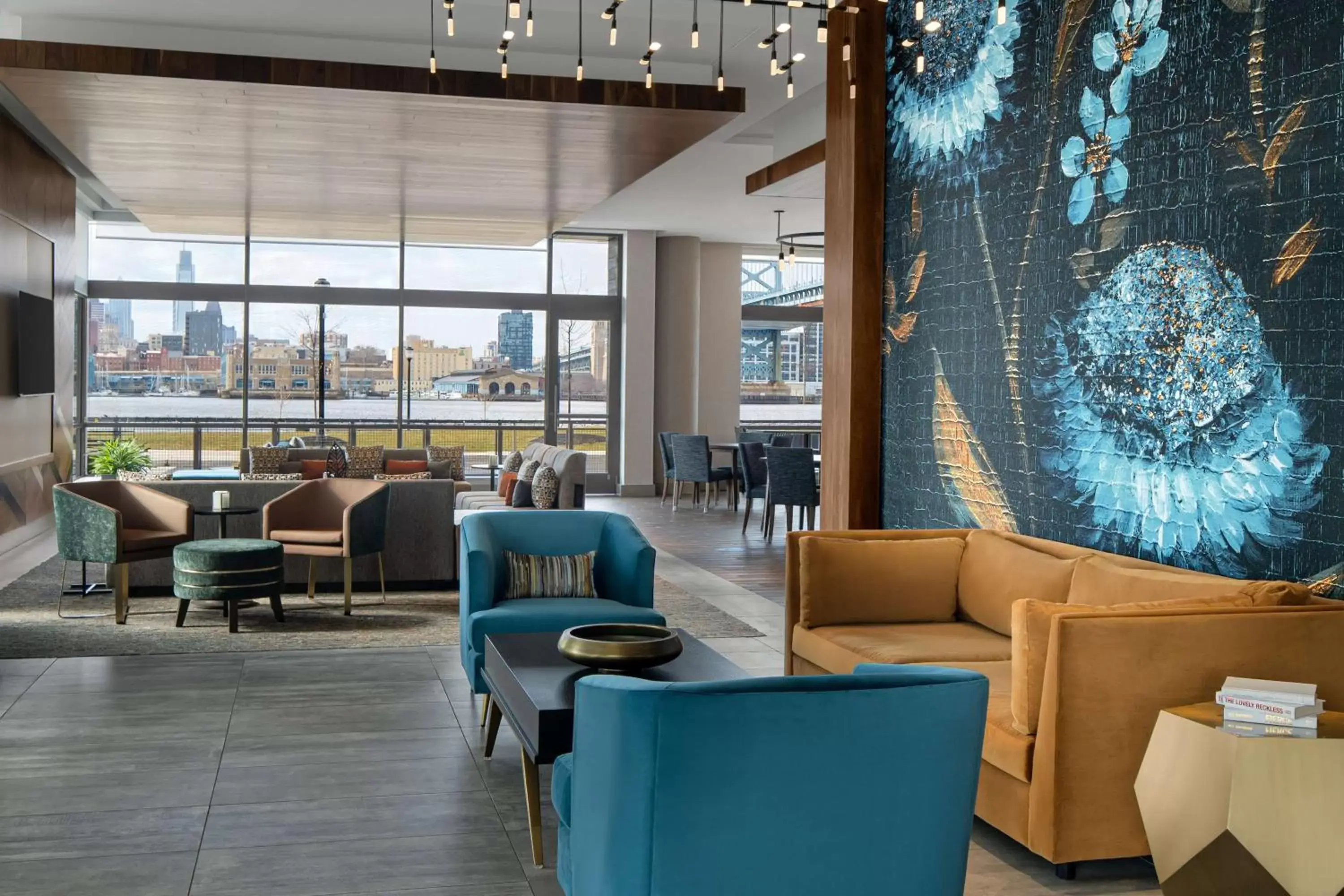 Lobby or reception in Hilton Garden Inn Camden Waterfront Philadelphia