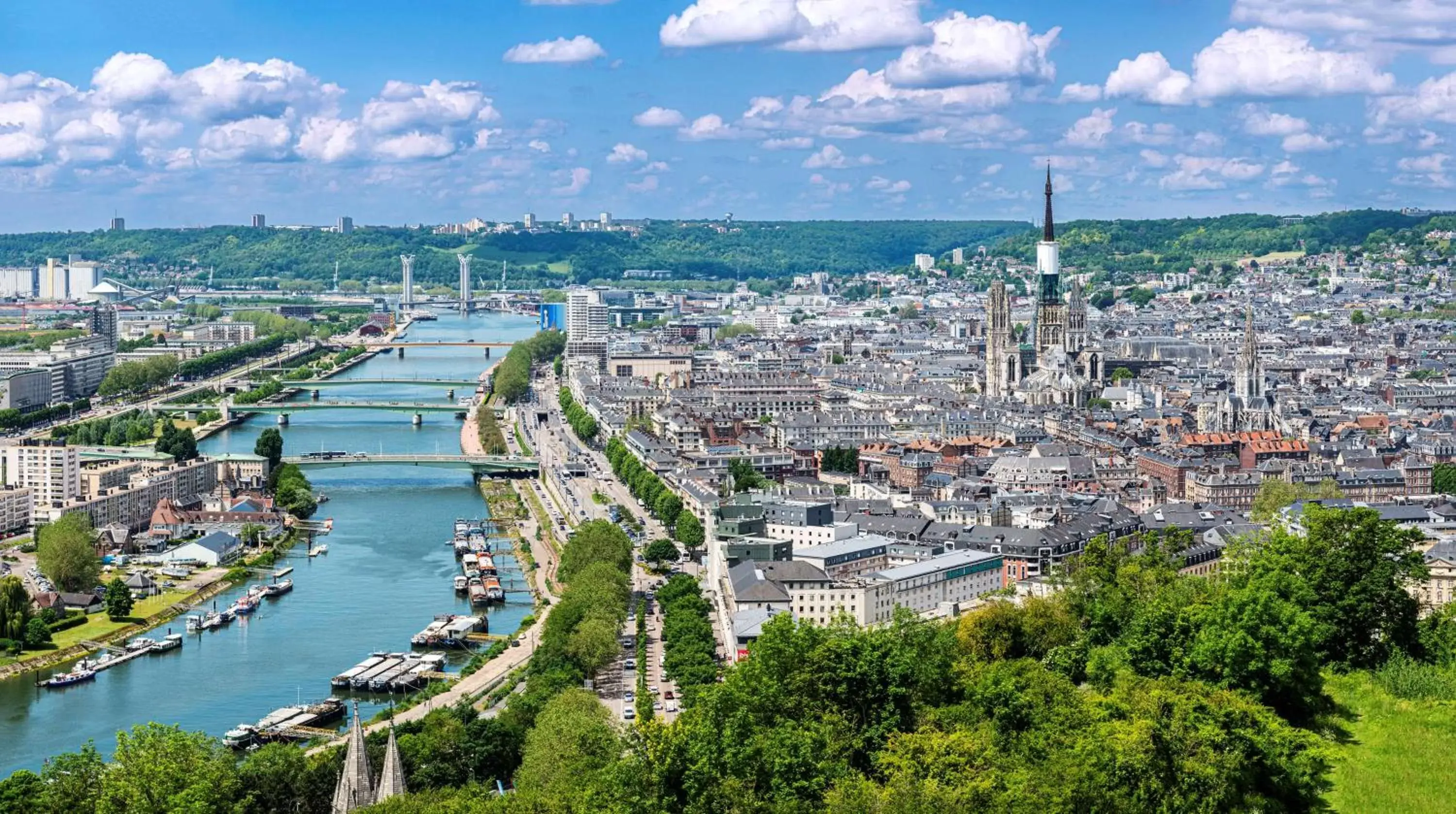 City view, Bird's-eye View in Radisson Blu Hotel, Rouen Centre