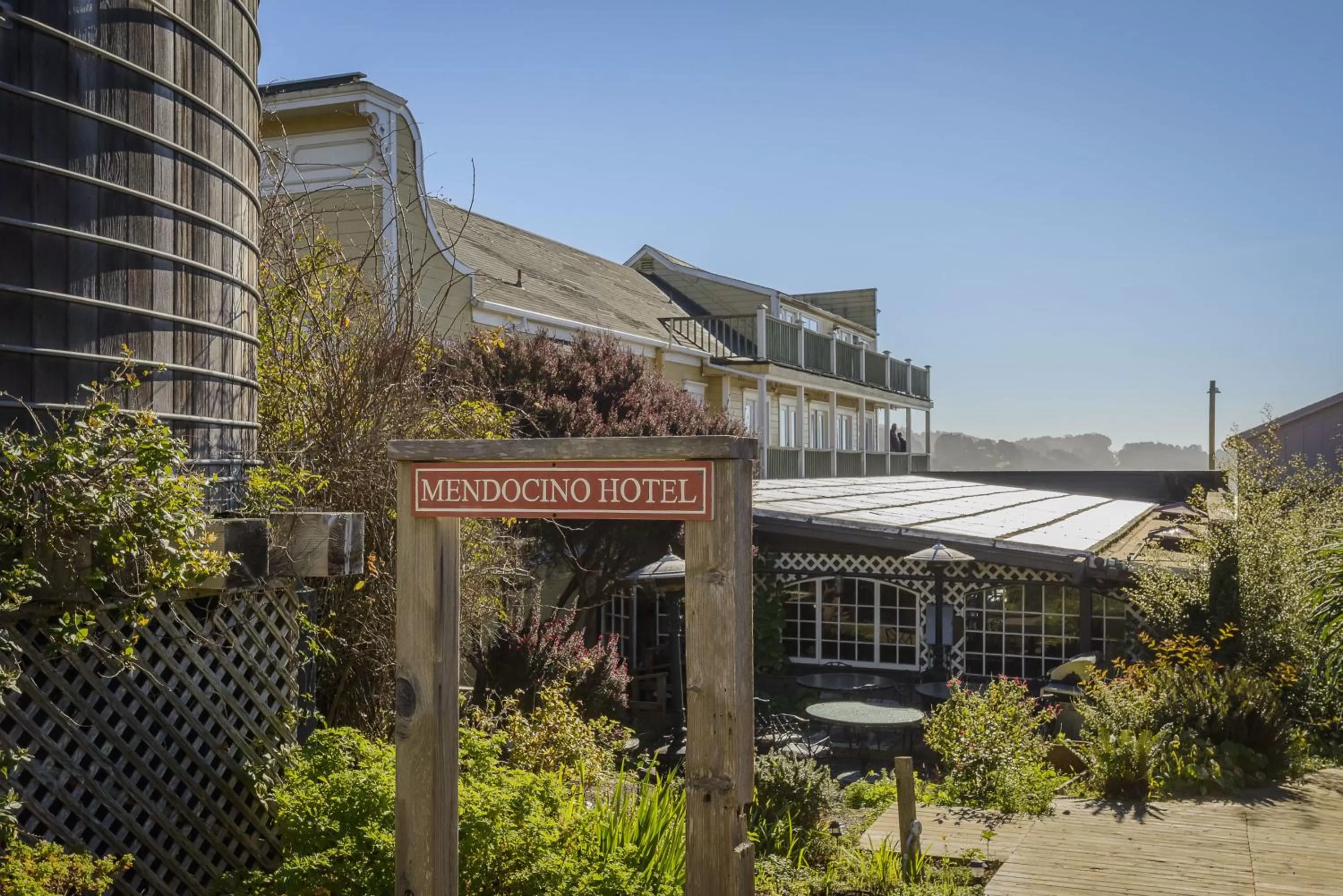 Property building in Mendocino Hotel & Garden