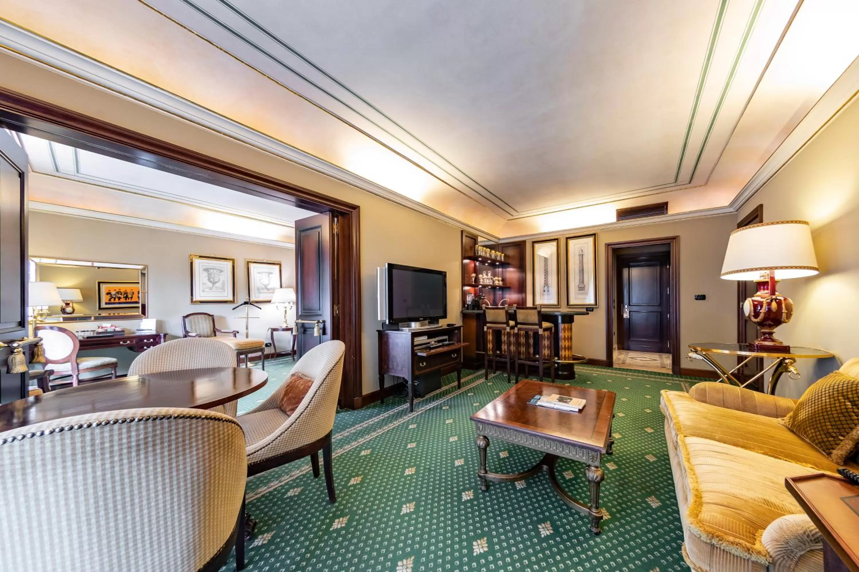 Seating area in River Chateau Hotel