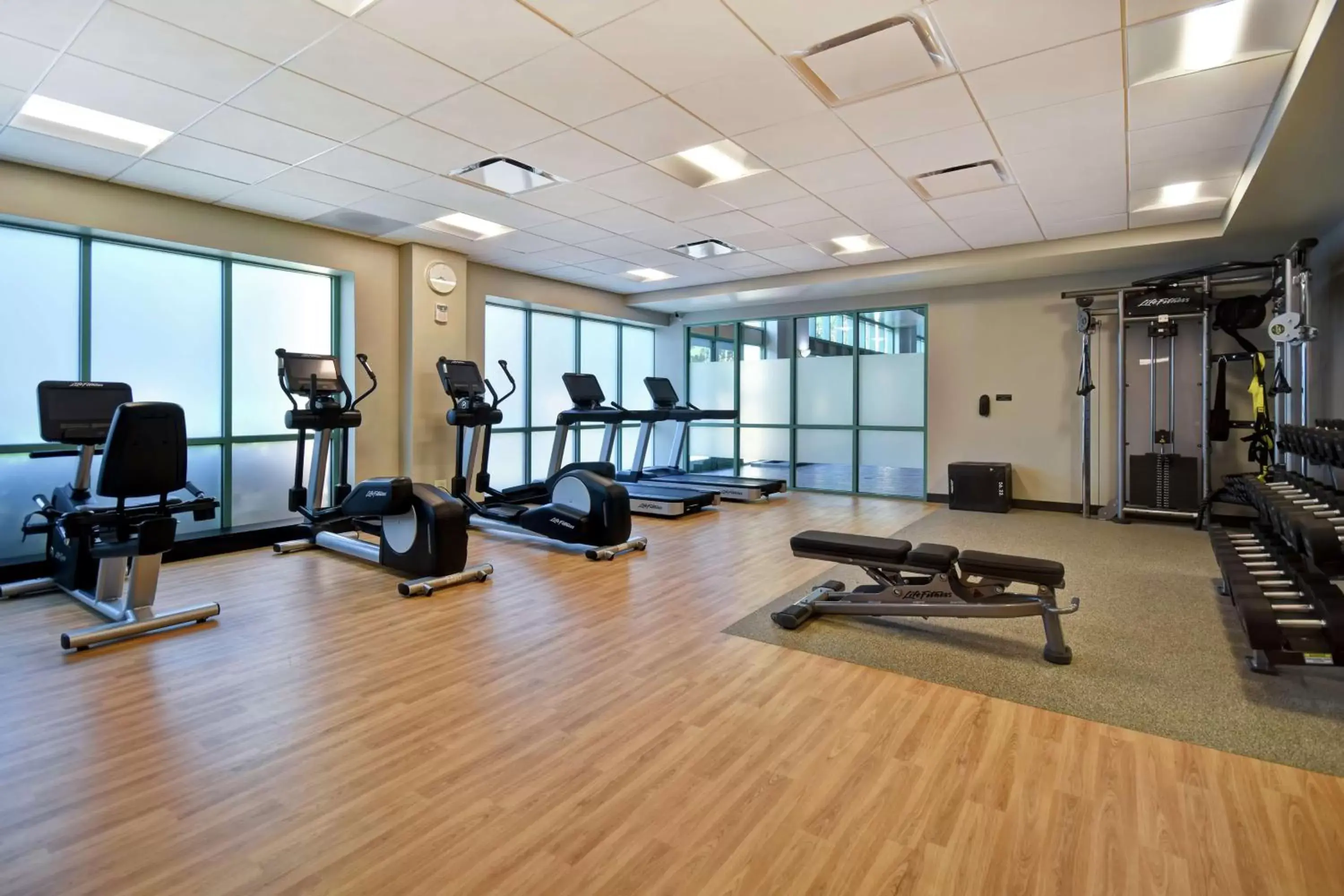 Fitness centre/facilities in Embassy Suites by Hilton Raleigh Durham Research Triangle Fitness centre/facilities in Embassy Suites by Hilton Raleigh Durham Research Triangle