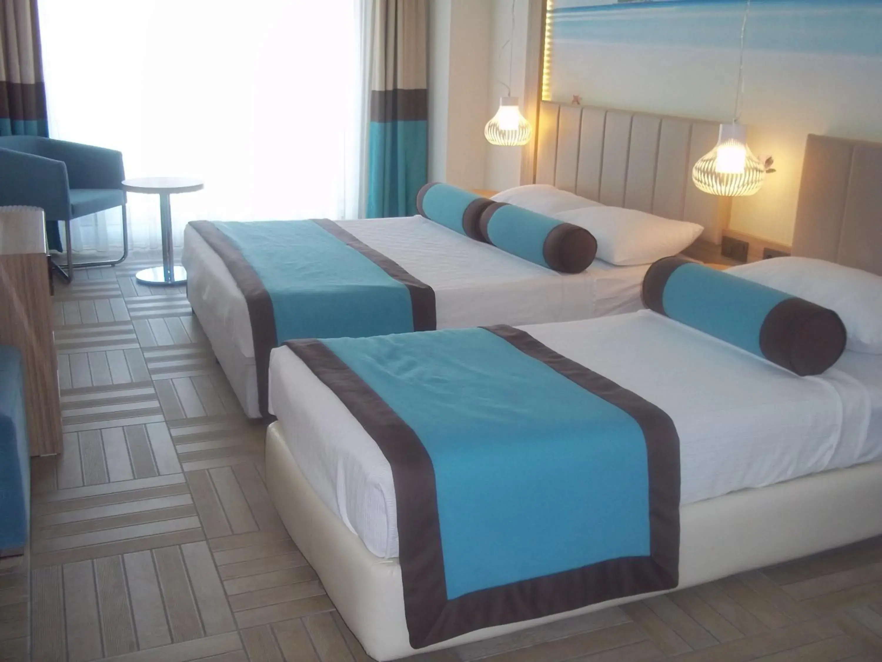 Bed in Blue Bay Platinum