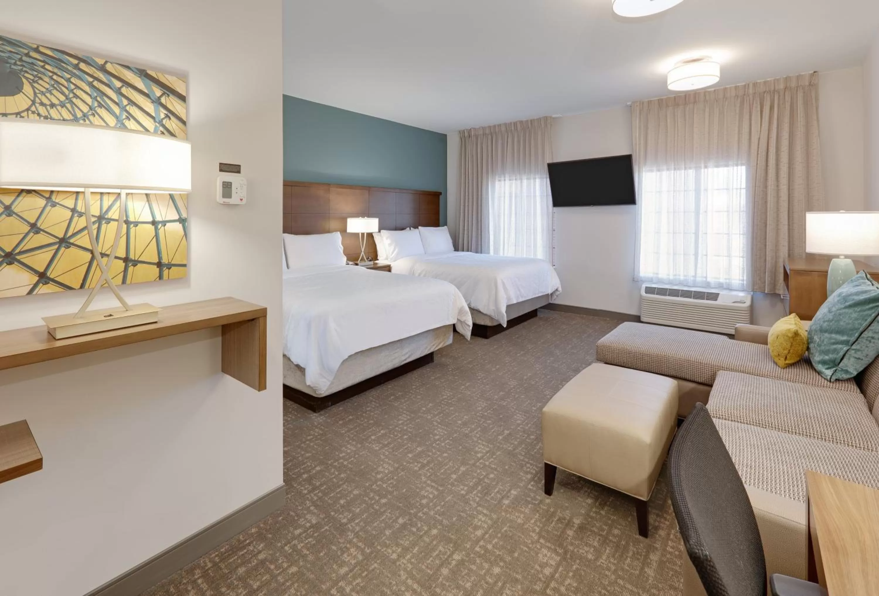 Photo of the whole room, Bed in Staybridge Suites - Oklahoma City - Downtown by IHG