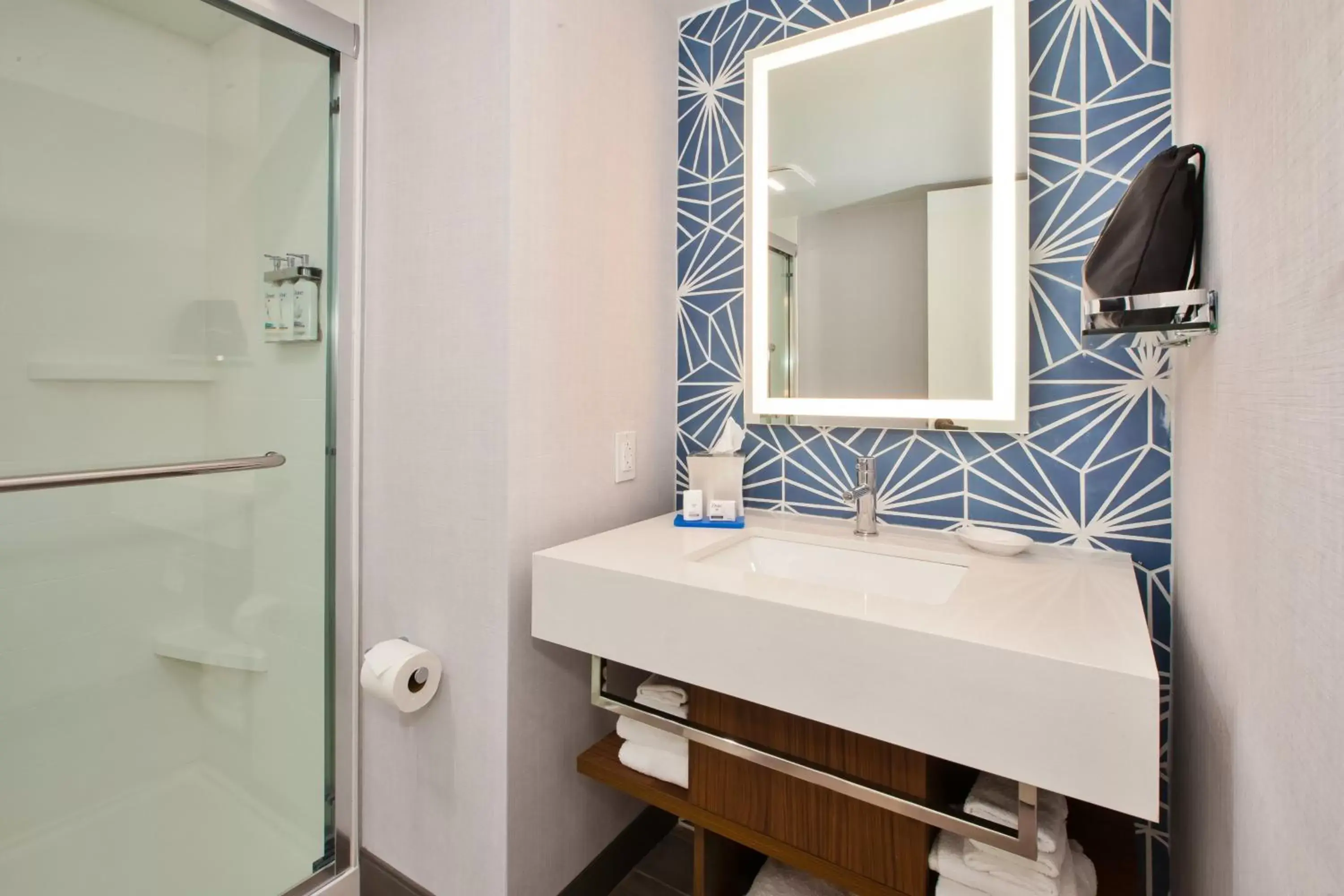 Bathroom in Holiday Inn Express Hotel & Suites Virginia Beach Oceanfront, an IHG Hotel