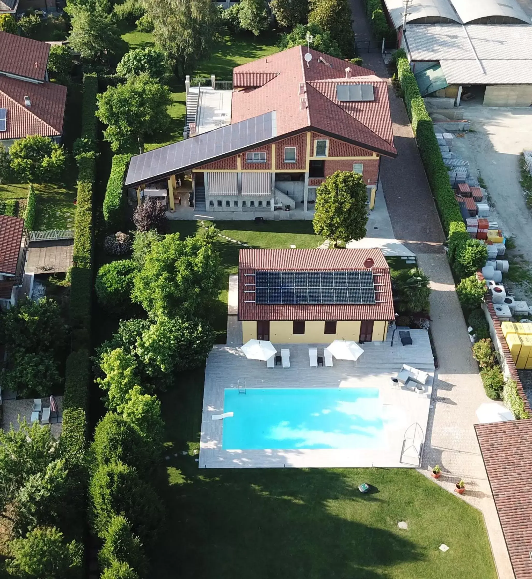 Bird's eye view, Pool View in Residence Le Palme