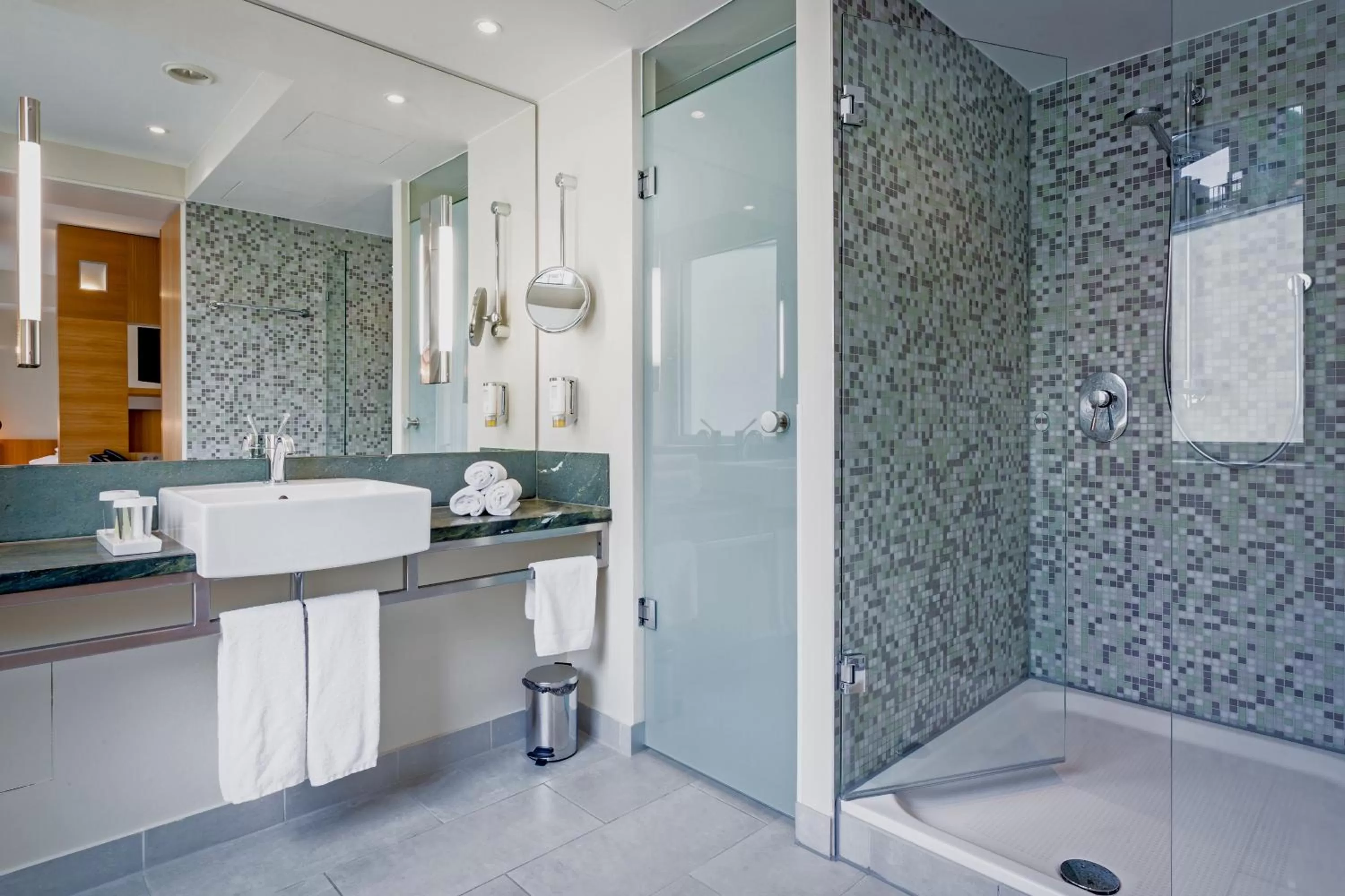 Shower in Lindner Hotel Berlin Ku'damm, part of JdV by Hyatt