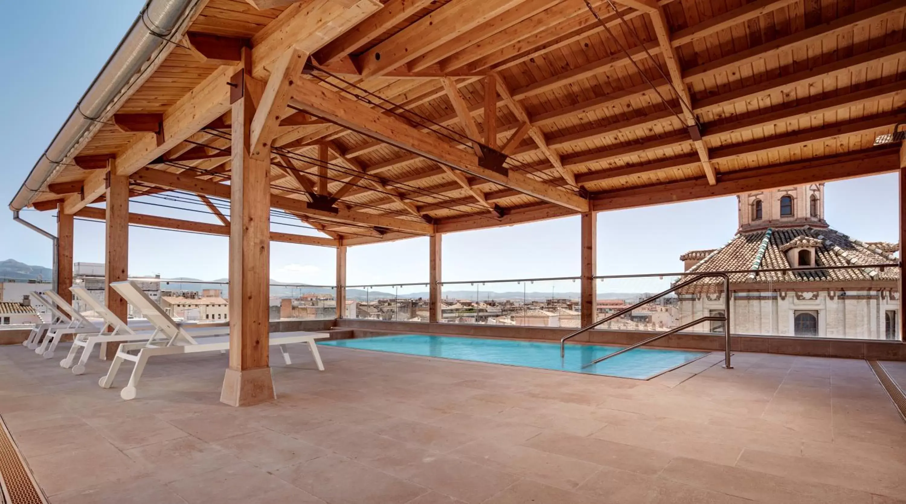 Balcony/Terrace, Swimming Pool in Sercotel Granada Suites