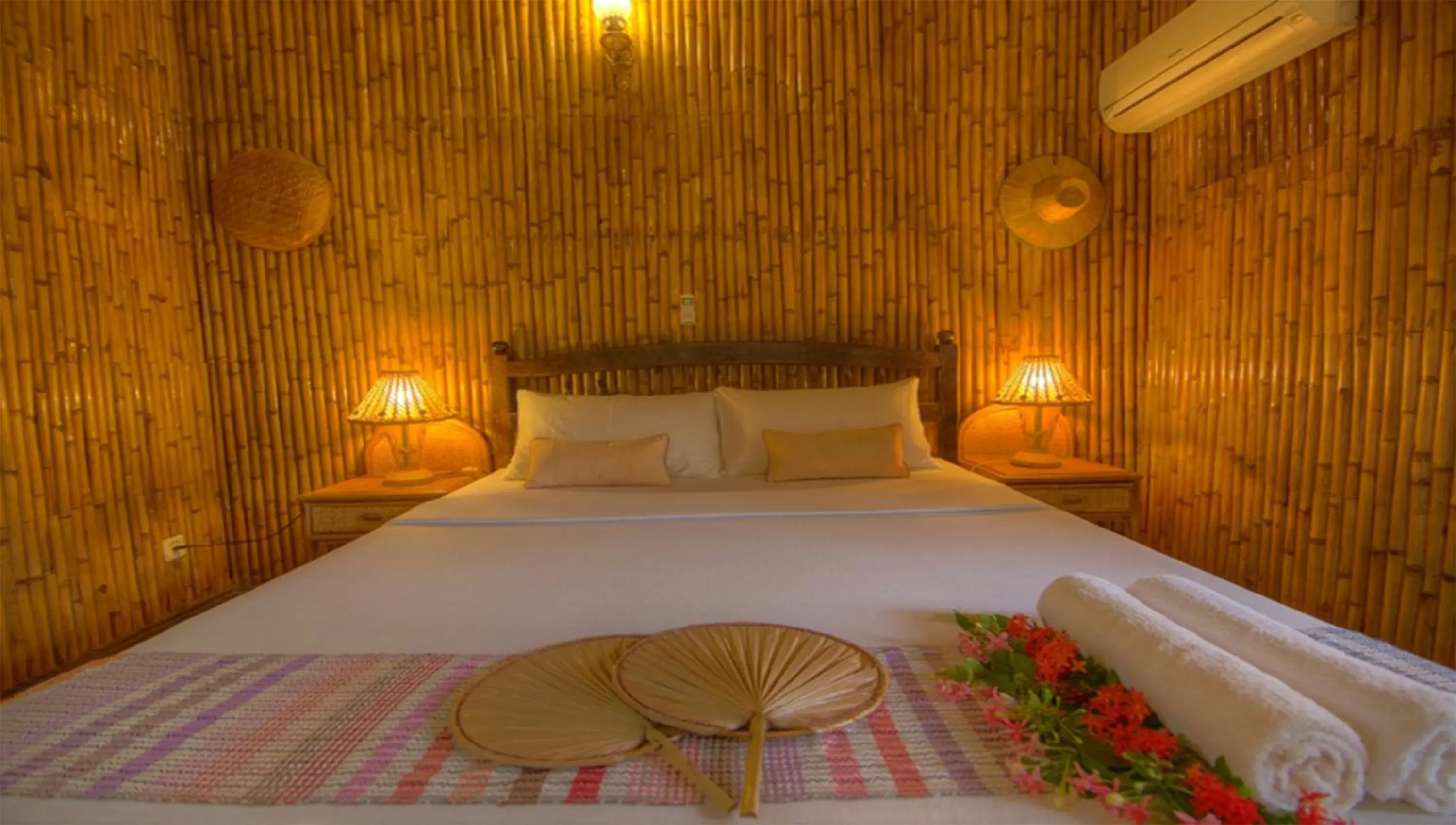 Bed in Palm Village Resort & Spa