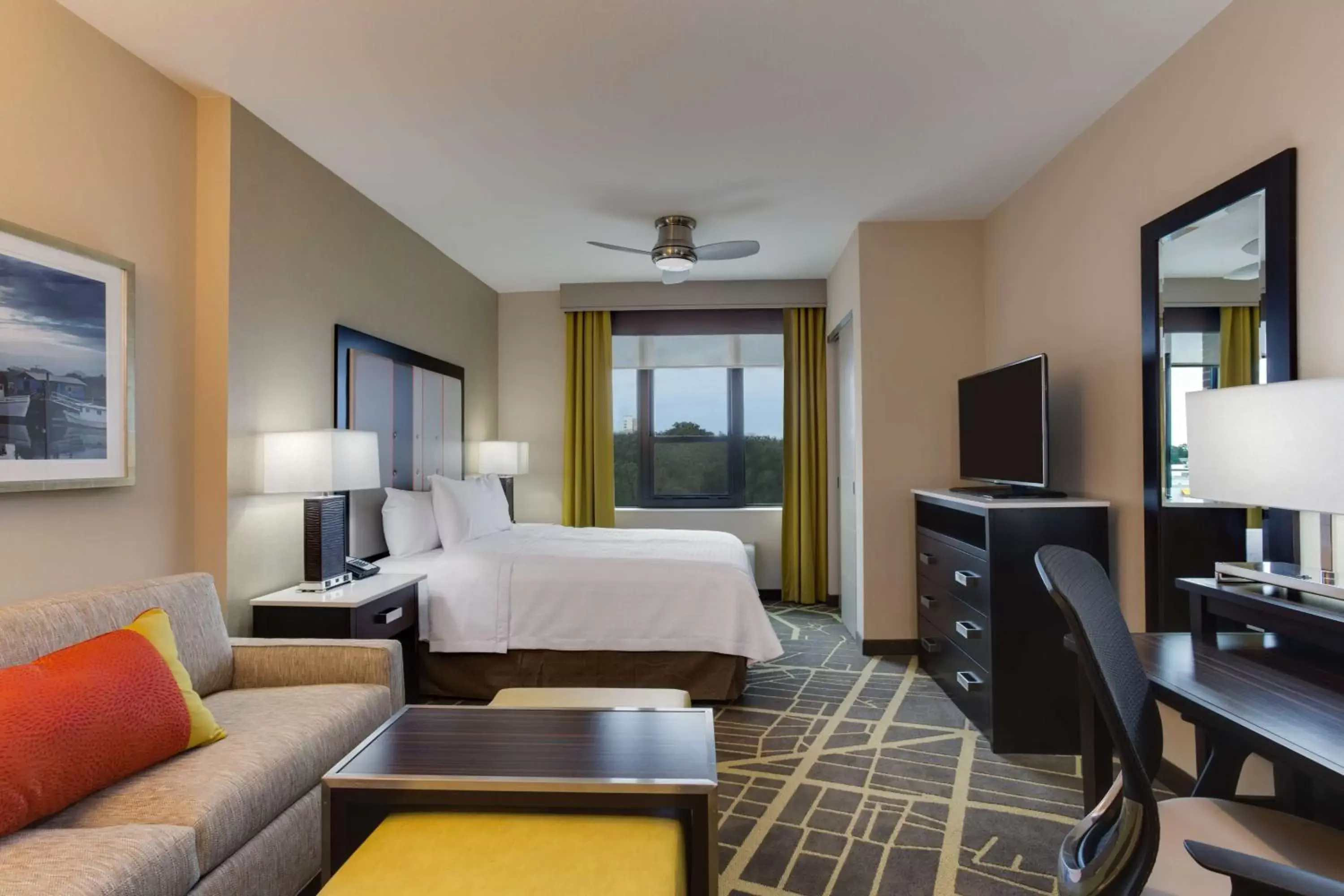 Living room in Homewood Suites Savannah Historic District/Riverfront