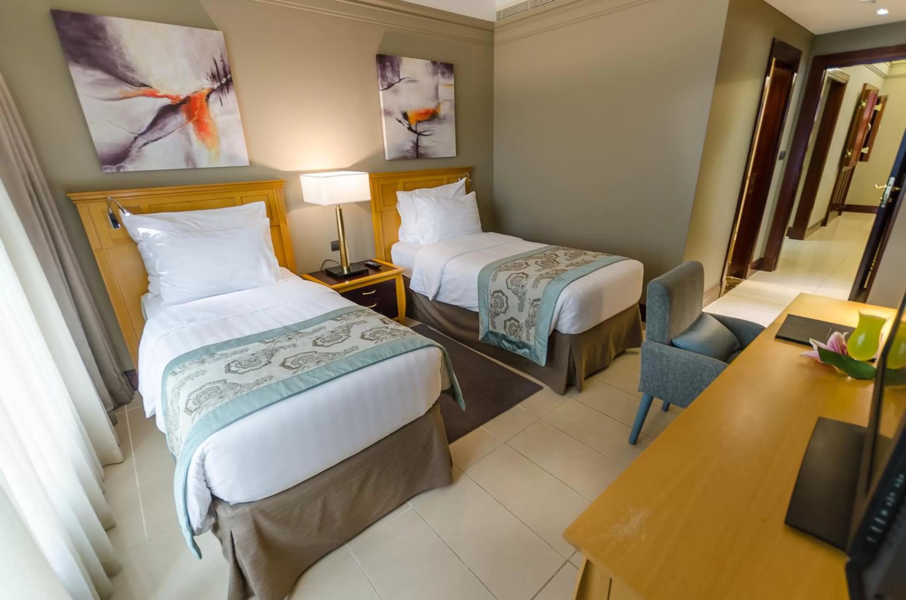 Bed in Somewhere Hotel Apartment