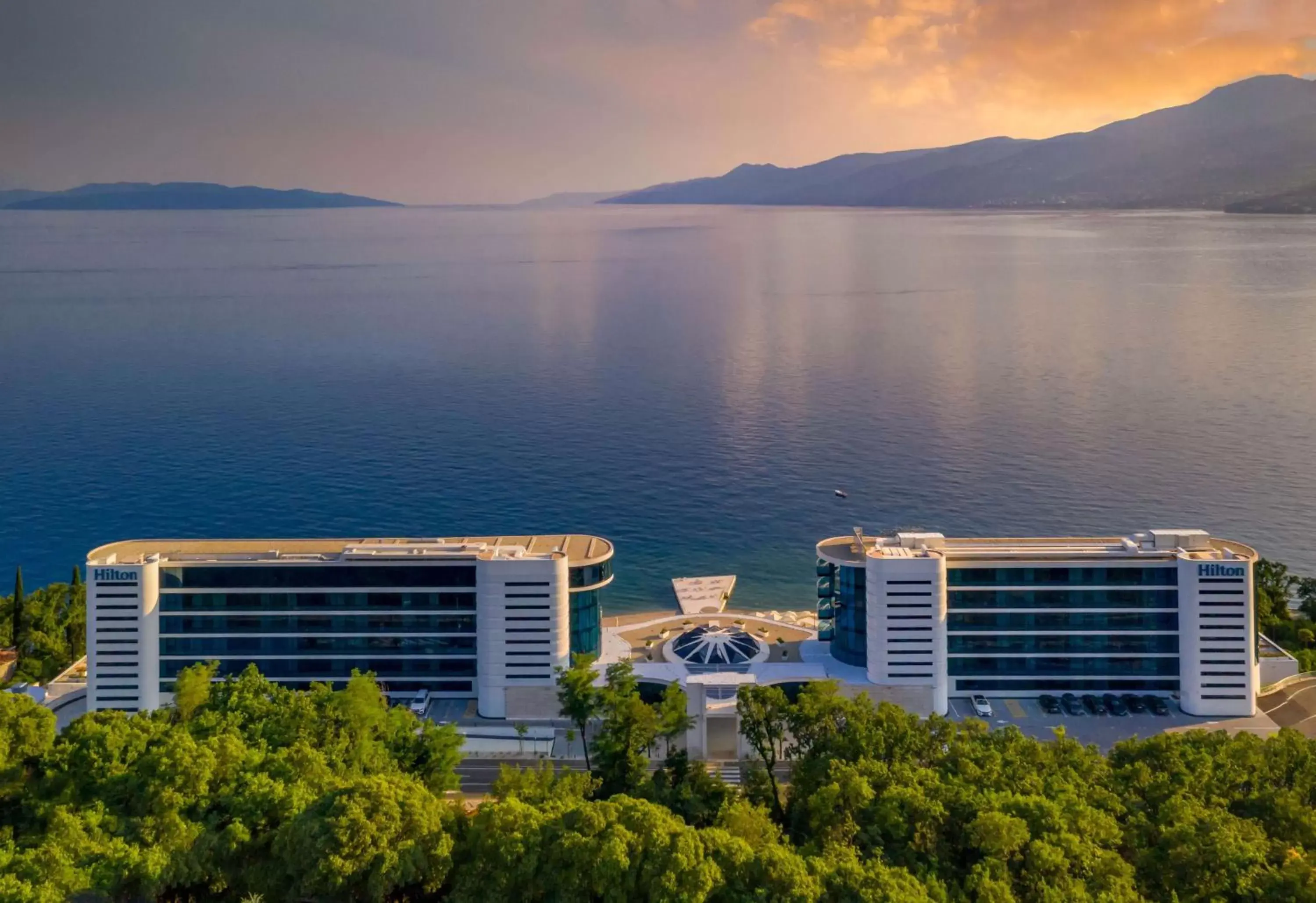 Property building, Bird's-eye View in Hilton Rijeka Costabella Beach Resort And Spa