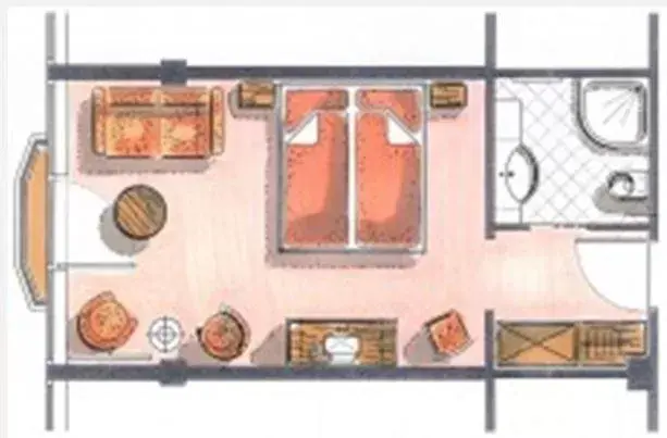 Floor Plan in Hotel Latini