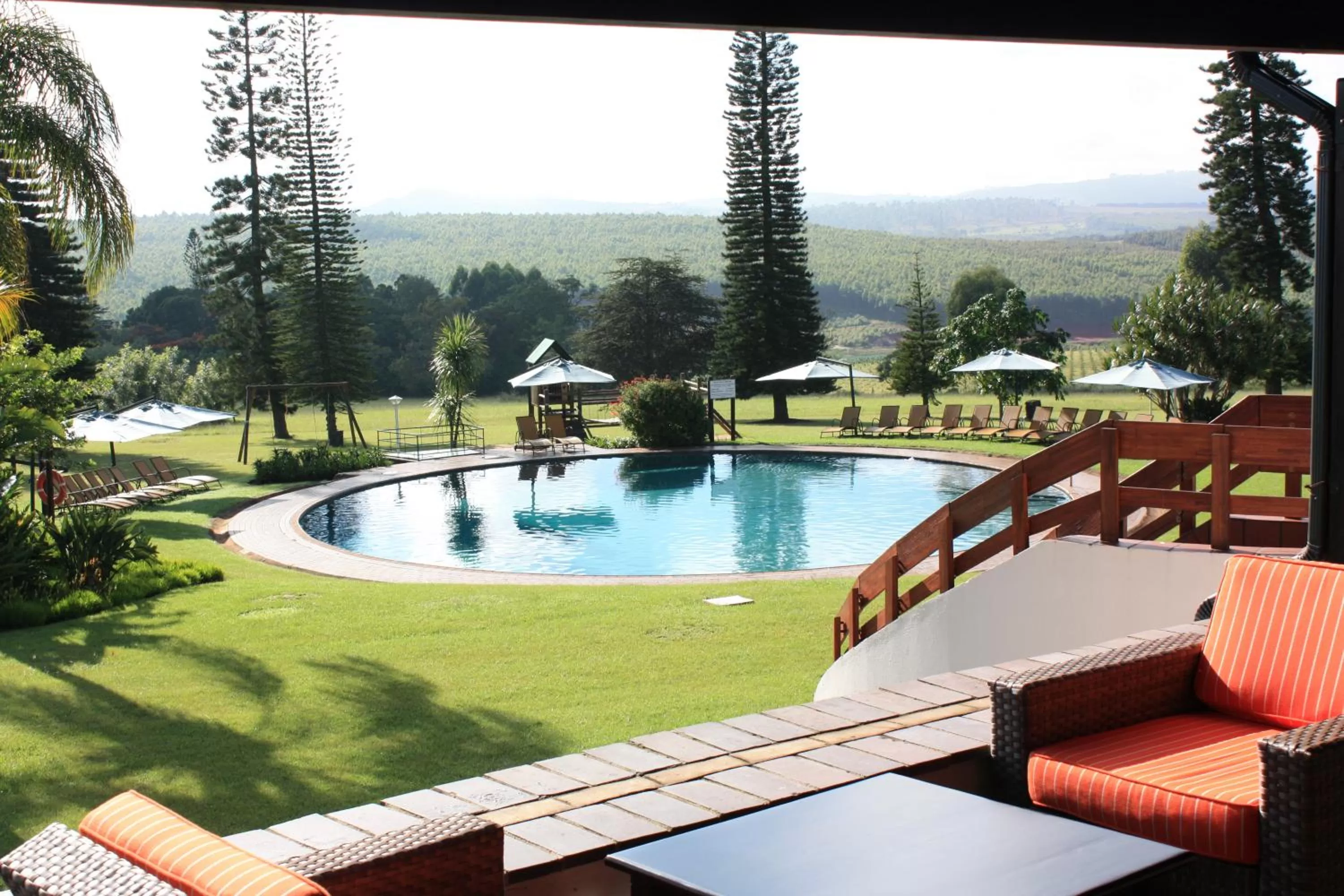 Pool view in Premier Hotel The Winkler