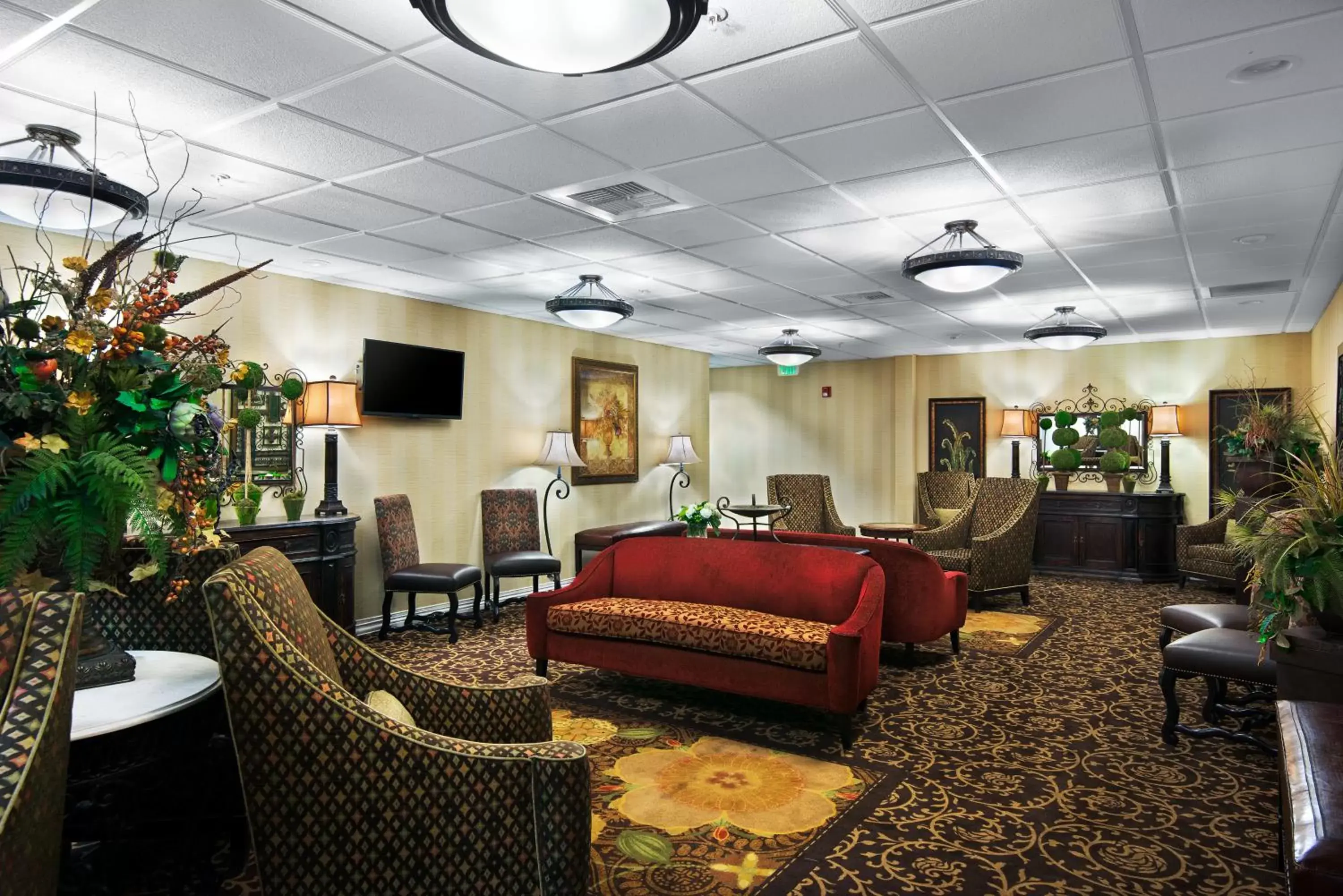 Lobby or reception, Lounge/Bar in Oxford Suites Boise