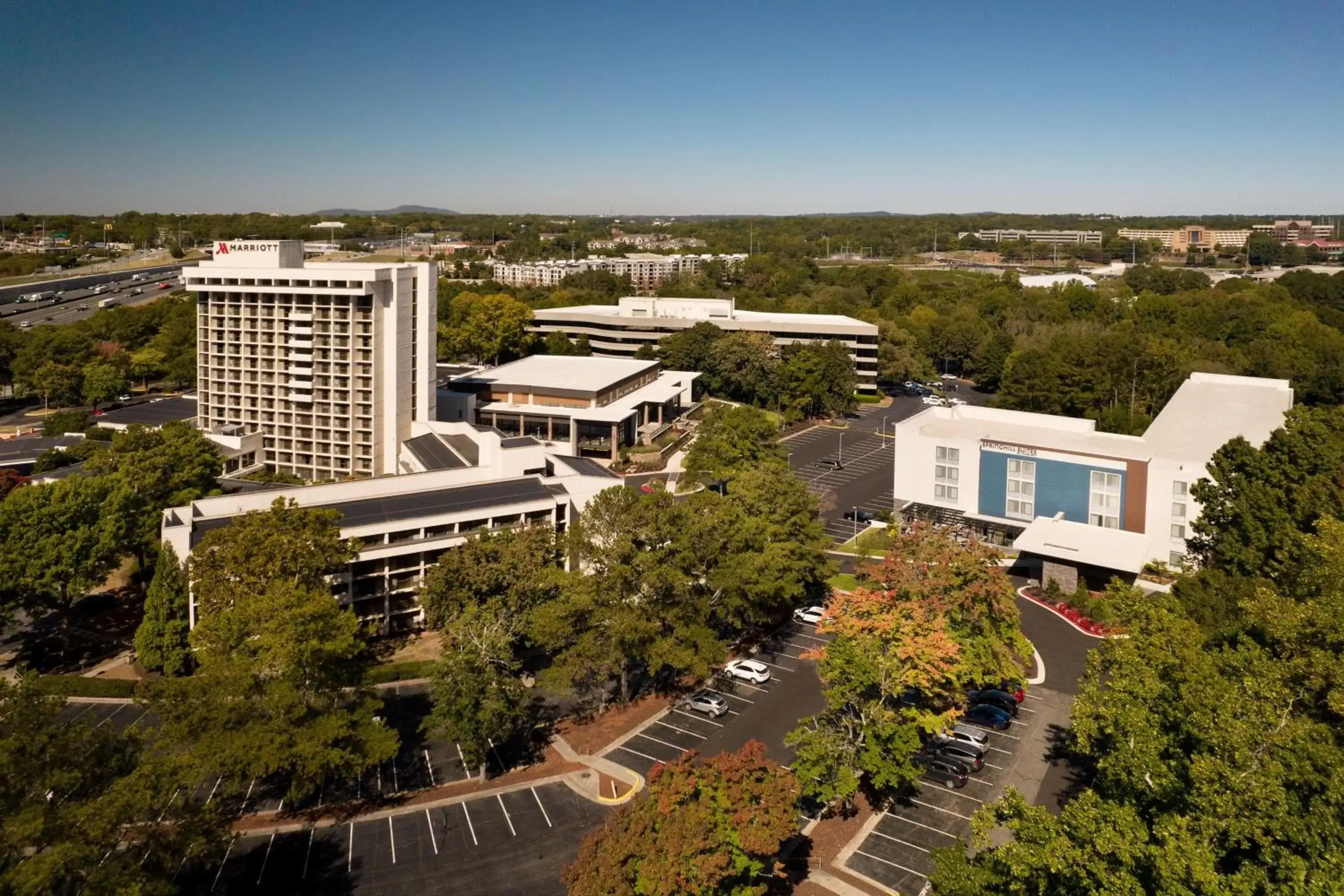 Property building, Bird's-eye View in Atlanta Marriott Northwest at Galleria