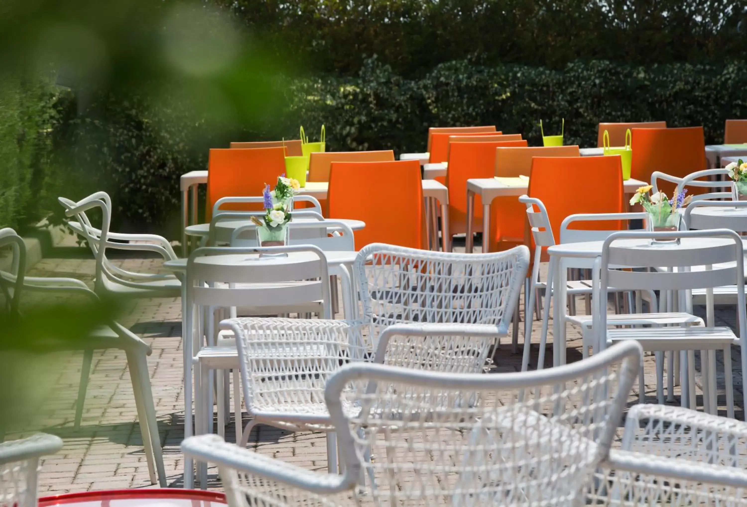 Patio in Hotel Montemezzi