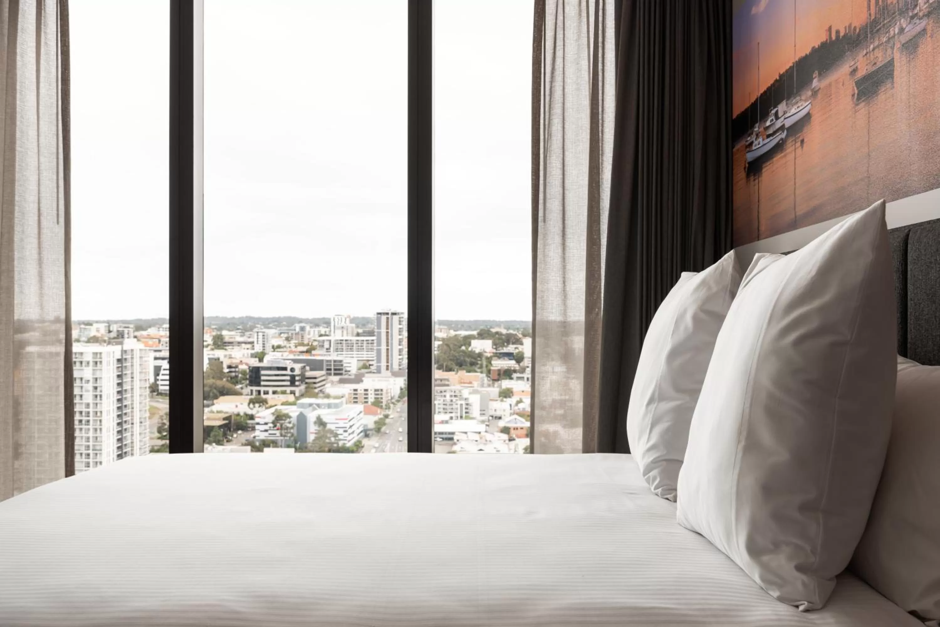 View (from property/room), Bed in Novotel Perth Murray Street