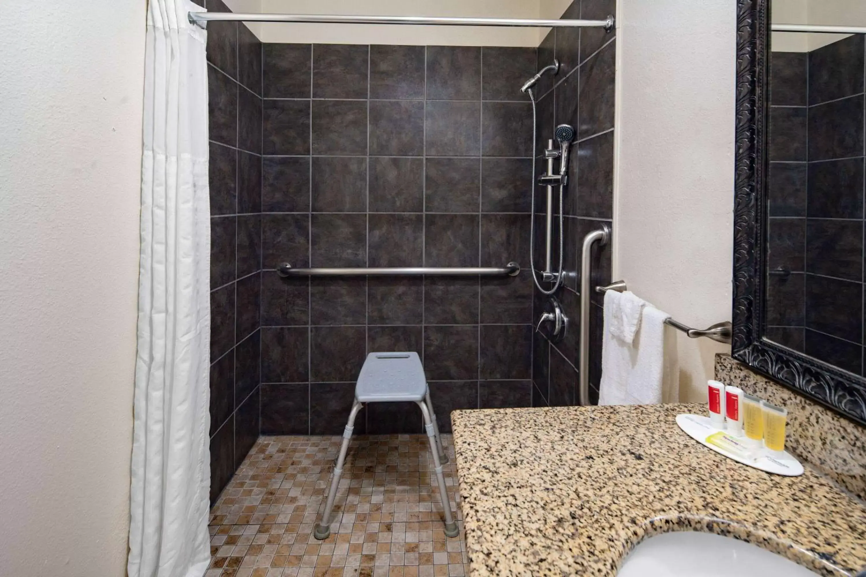 Shower, Bathroom in Super 8 by Wyndham San Diego Hotel Circle