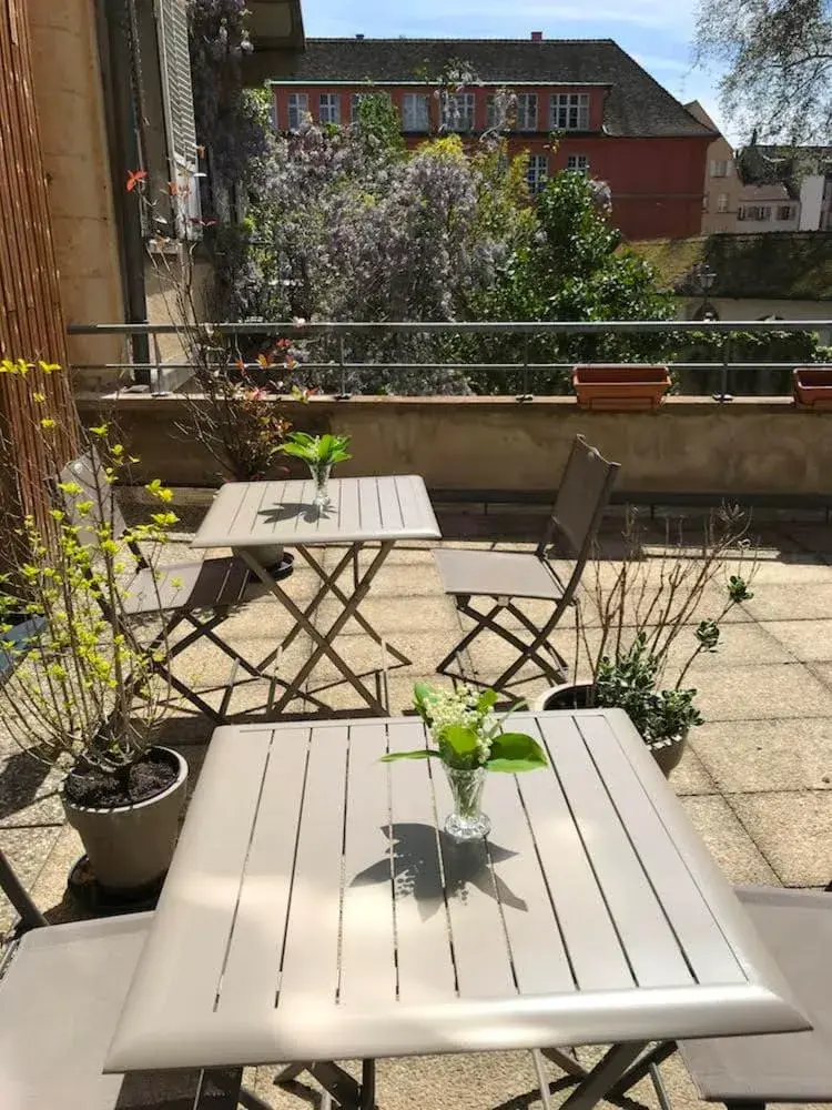 Balcony/Terrace in Hôtel De L'Ill