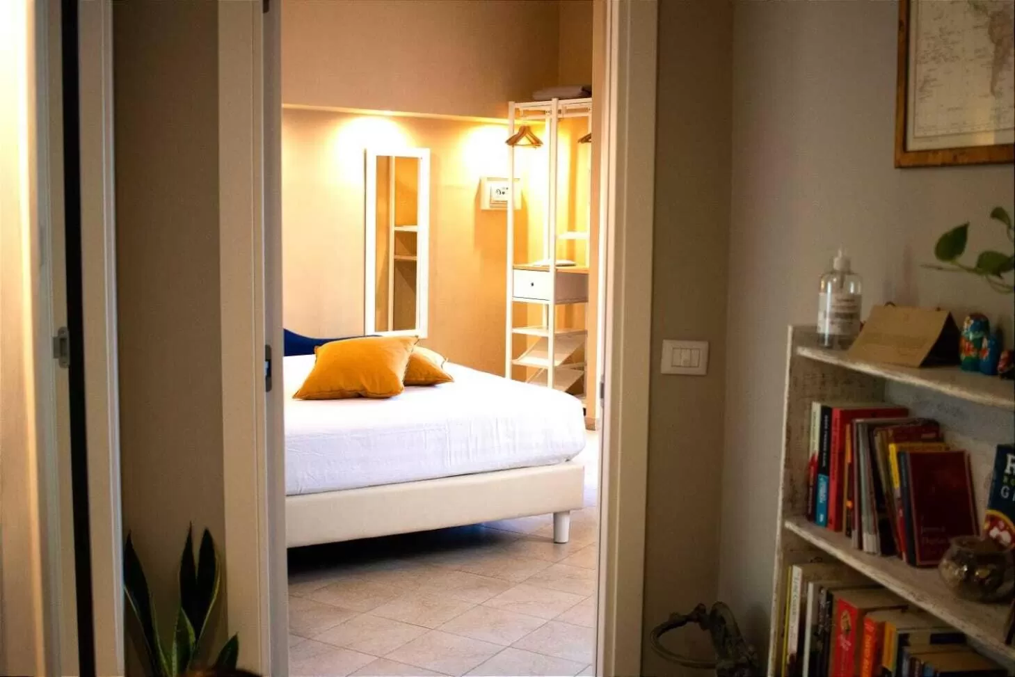 Bedroom, Bed in In Trastevere House