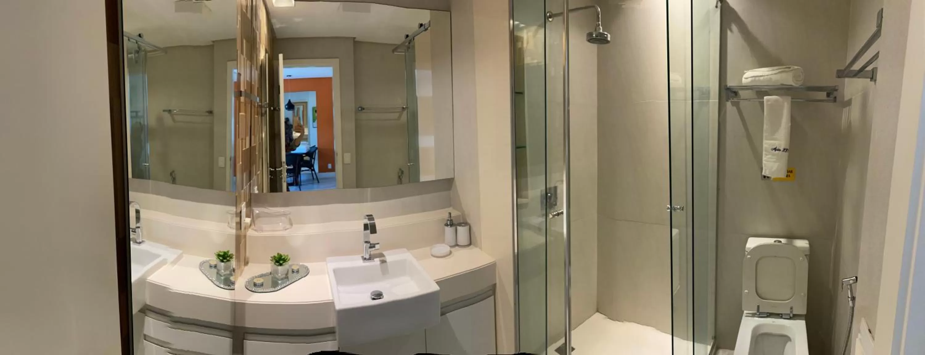 Bathroom in Bicalho Flat Beira Mar Praia PontaNegra -Natal