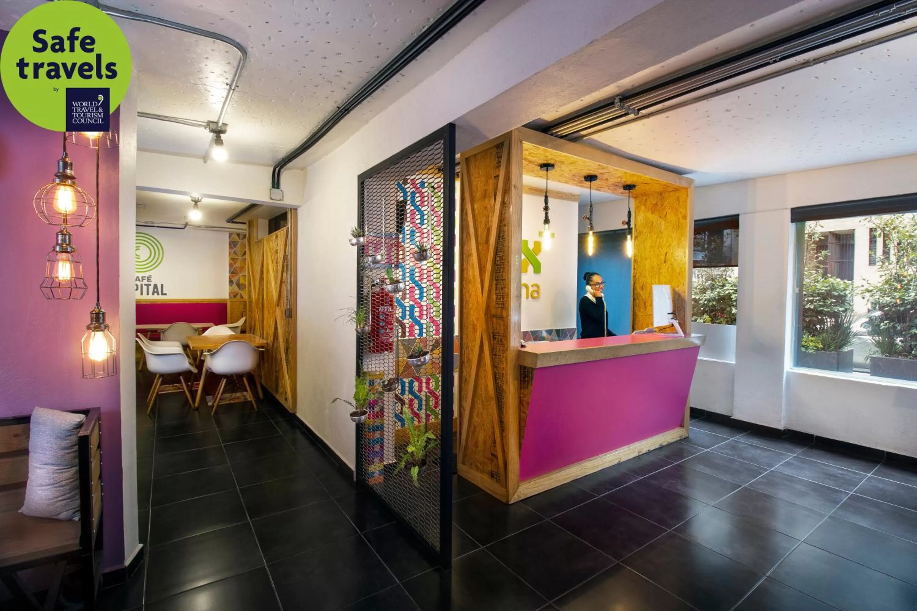 Lobby or reception, Bed in Hotel MX mas roma CDMX, Trademark Collection by Wyndham