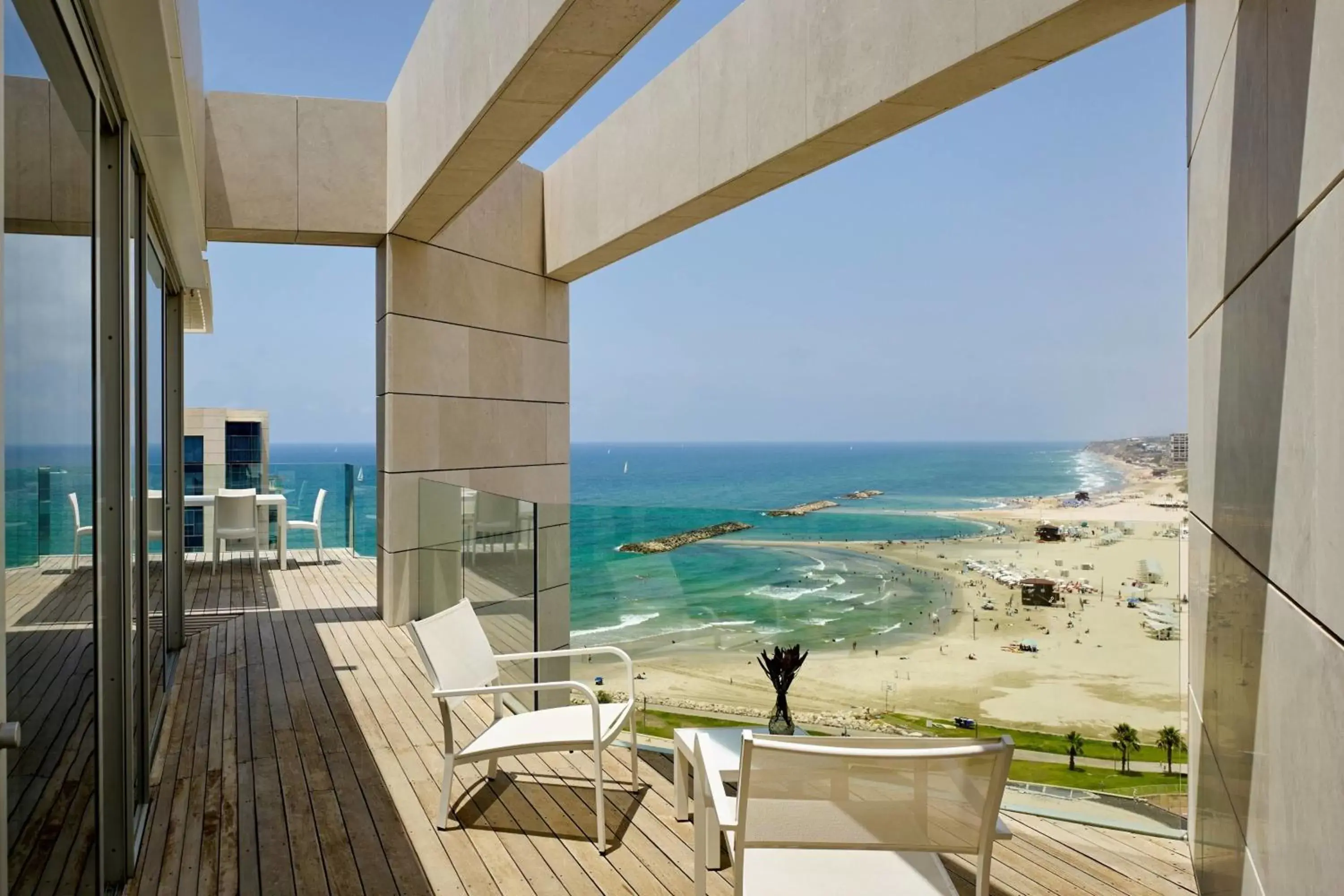 Bedroom, Sea View in The Ritz-Carlton, Herzliya