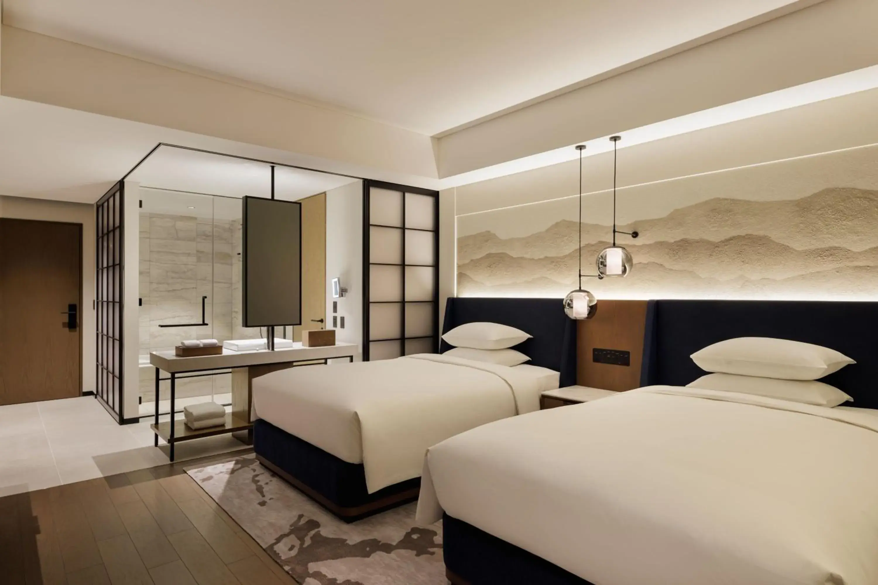 Club Twin Room with Sakurajima View and Club Lounge Access in Sheraton Kagoshima Club Twin Room with Sakurajima View and Club Lounge Access in Sheraton Kagoshima