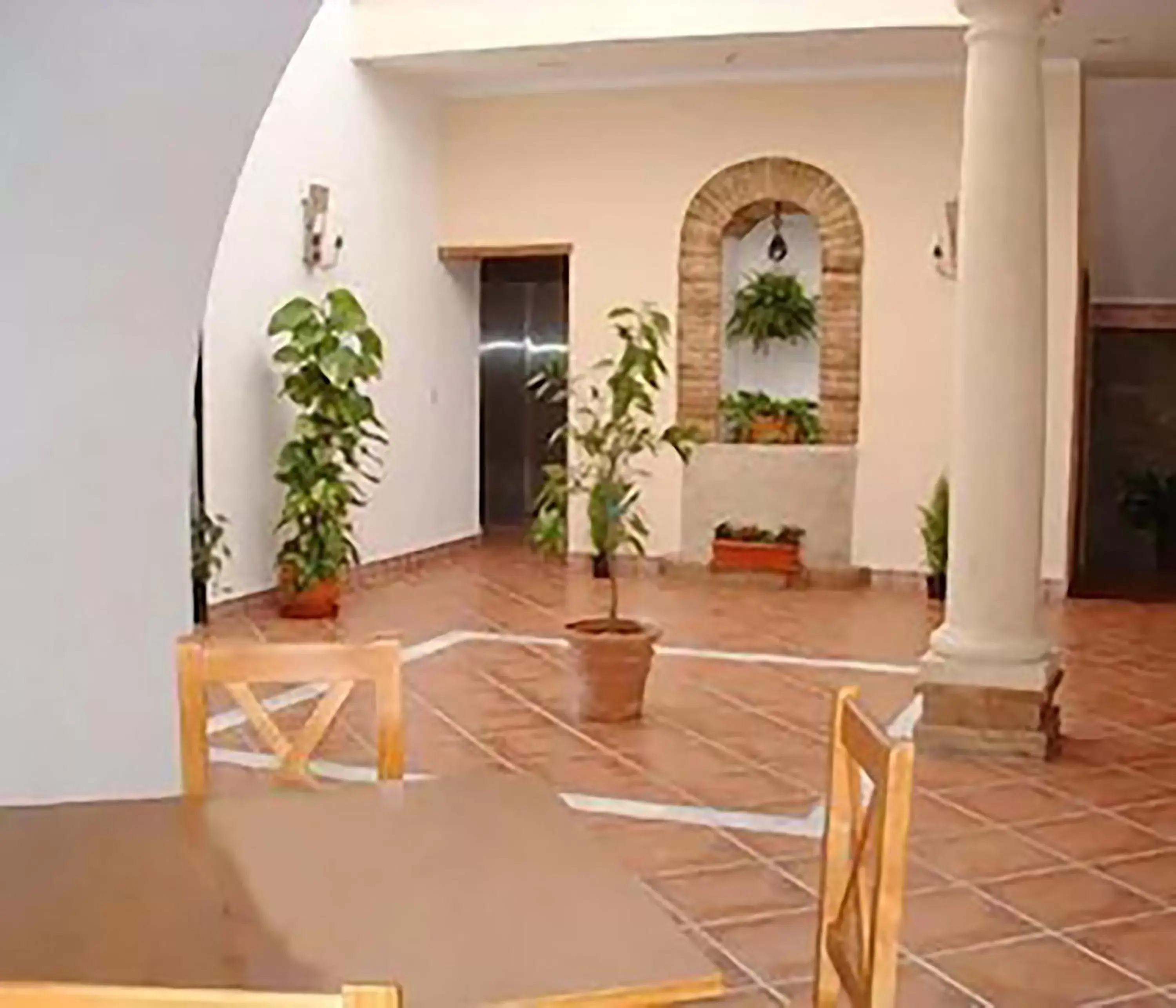 Patio, Lobby/Reception in Hotel Plateros