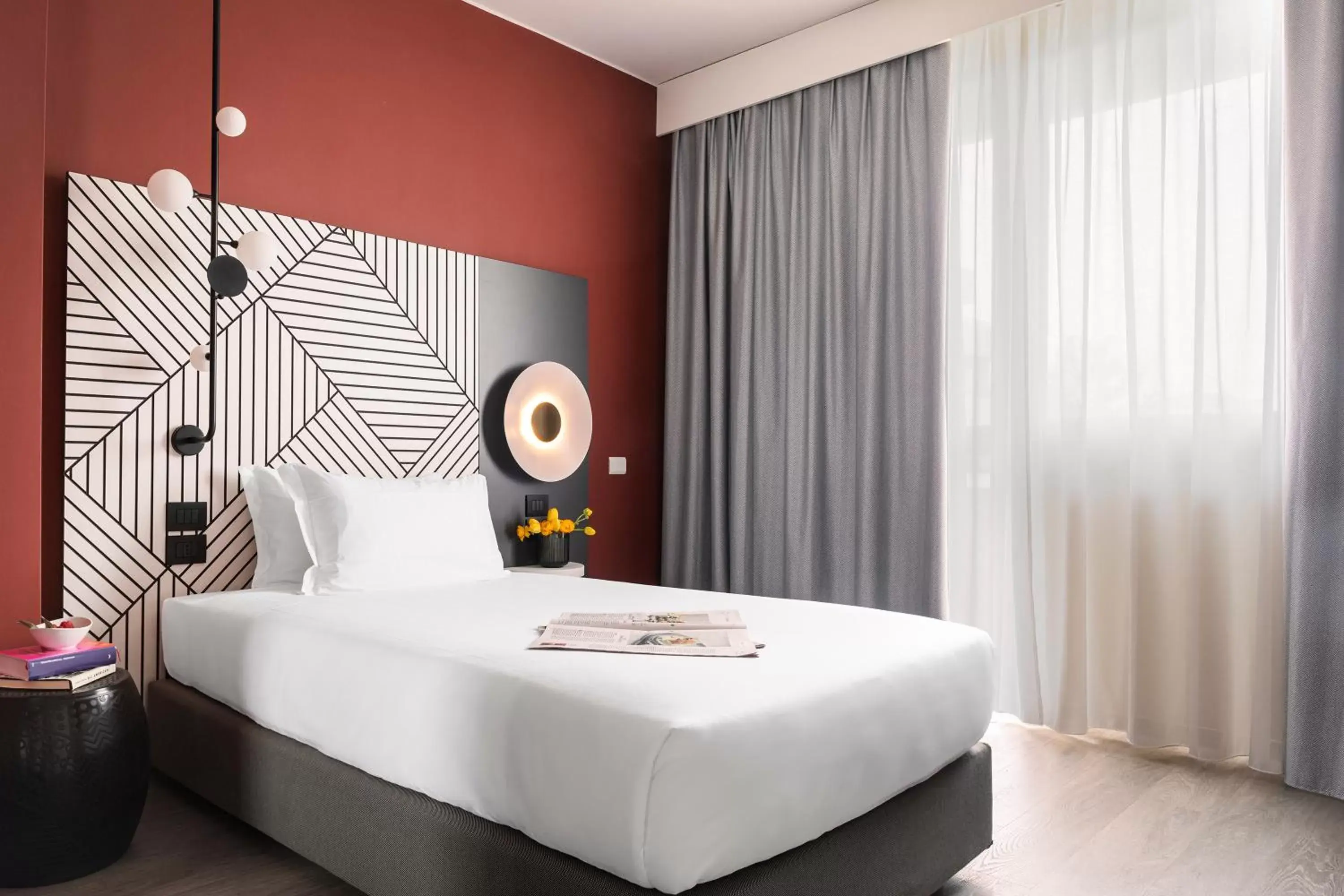 Bedroom, Bed in Quark Hotel Milano