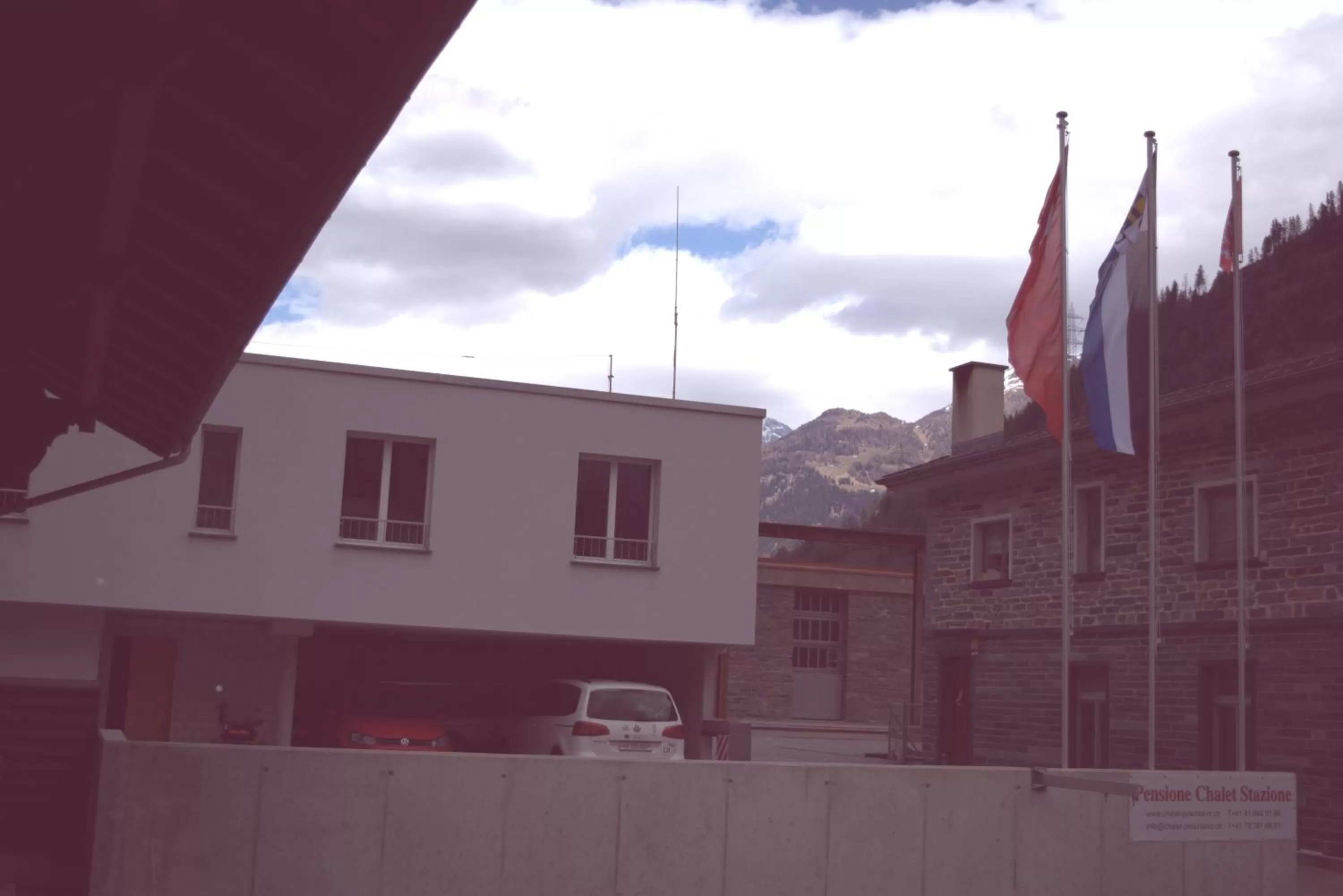 Balcony/Terrace in Ristorante Pensione Chalet Stazione