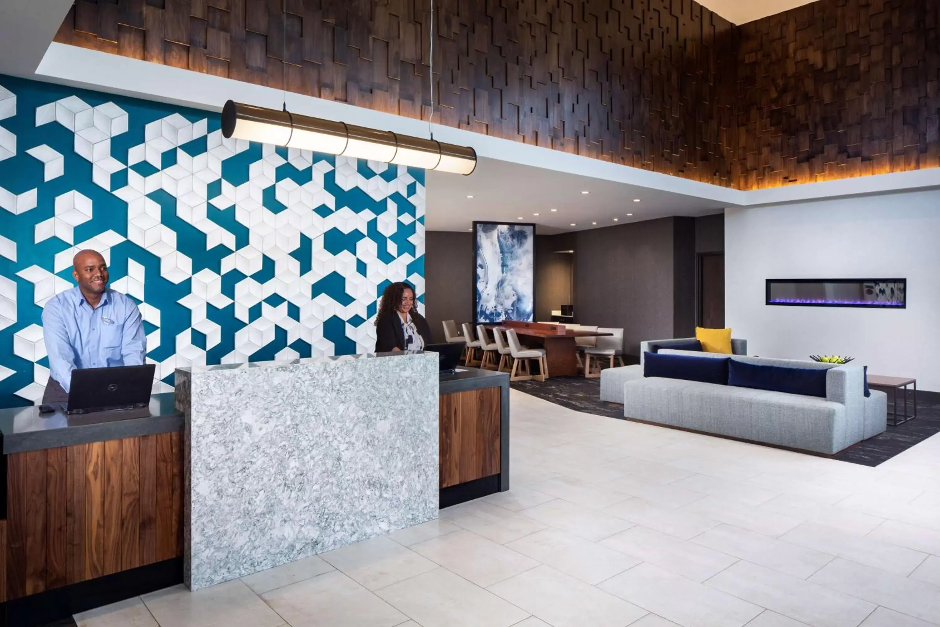 Lobby or reception in Hyatt Place Poughkeepsie - Hudson Valley Lobby or reception in Hyatt Place Poughkeepsie - Hudson Valley