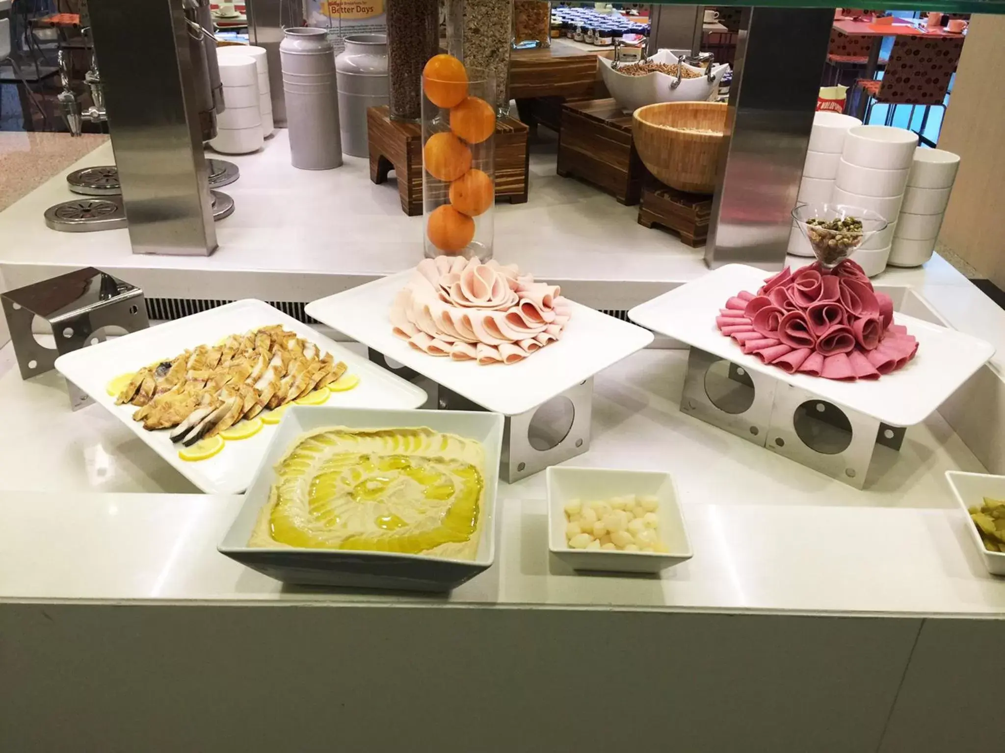 Buffet breakfast in Novotel Abu Dhabi Al Bustan