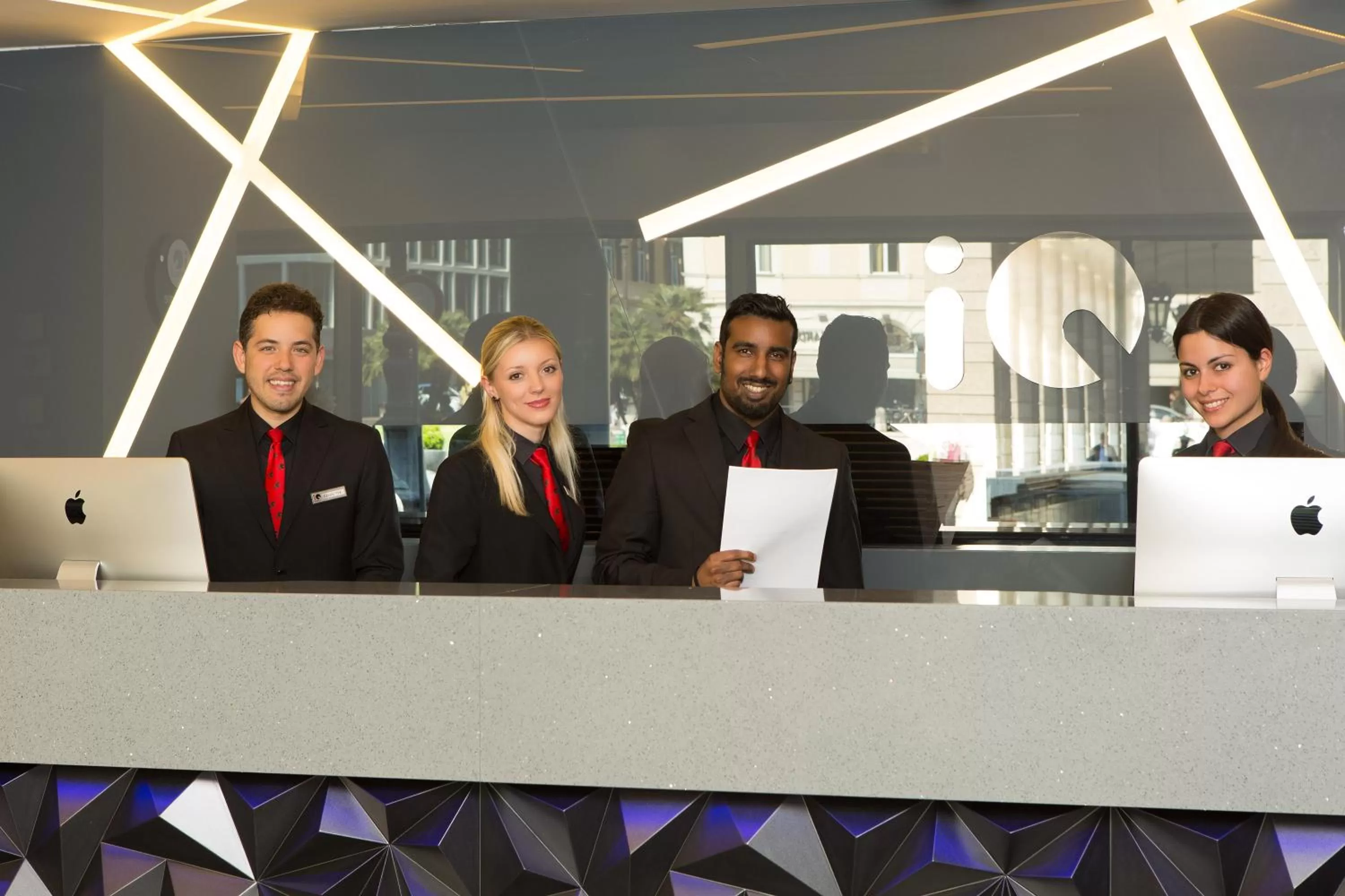 Staff in iQ Hotel Roma