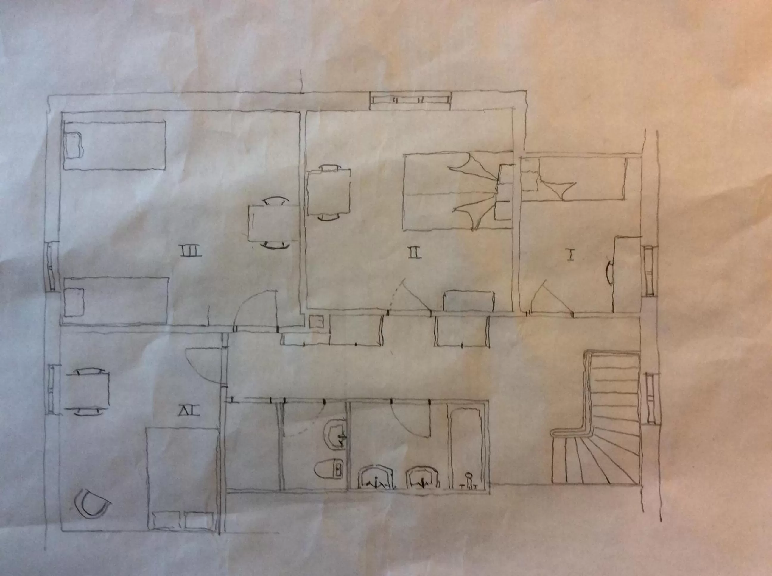 Floor plan in Marielyst B&B - Apartments