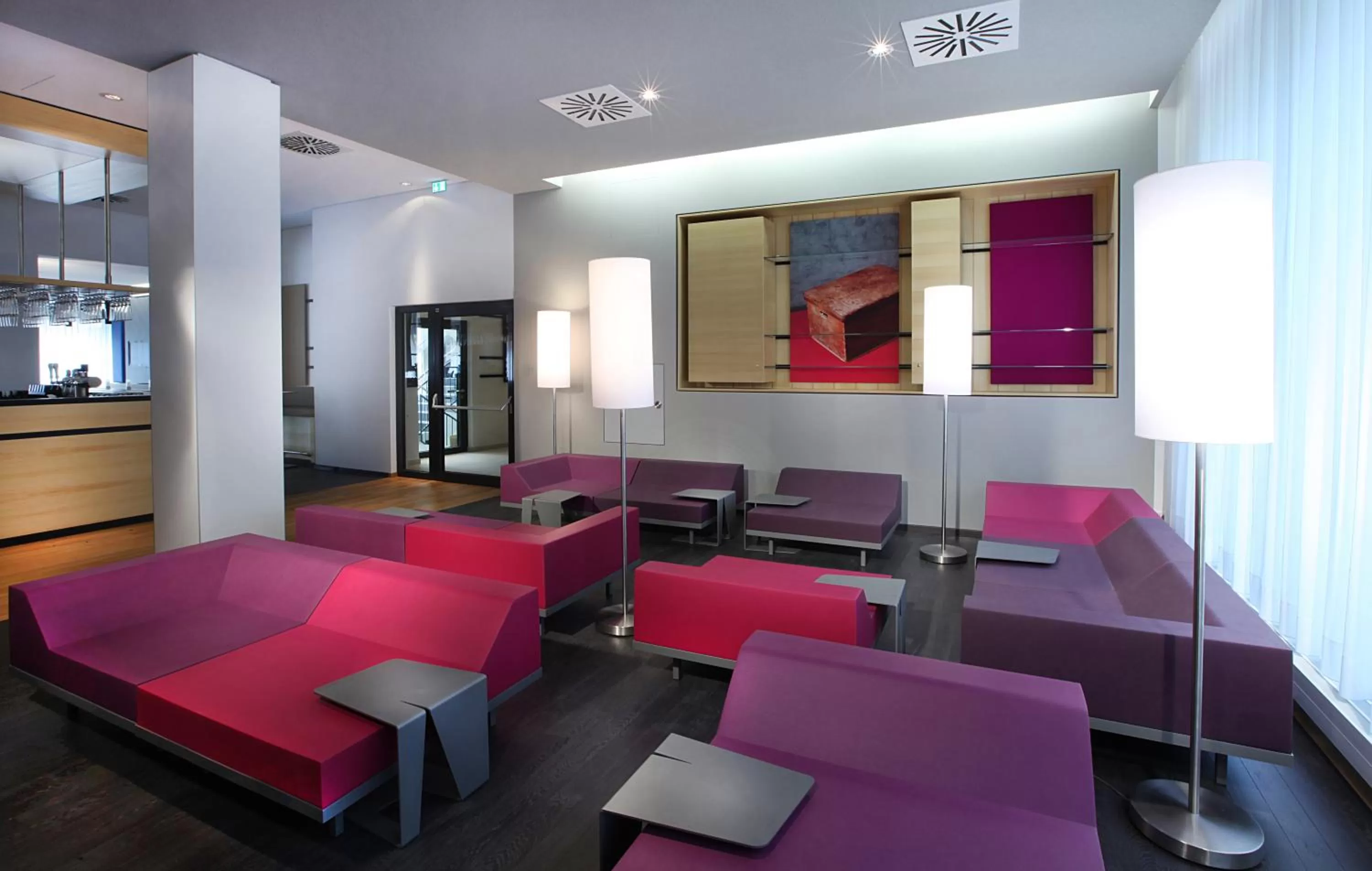 Communal lounge/ TV room in Lindner Hotel Frankfurt Sportpark, part of JdV by Hyatt
