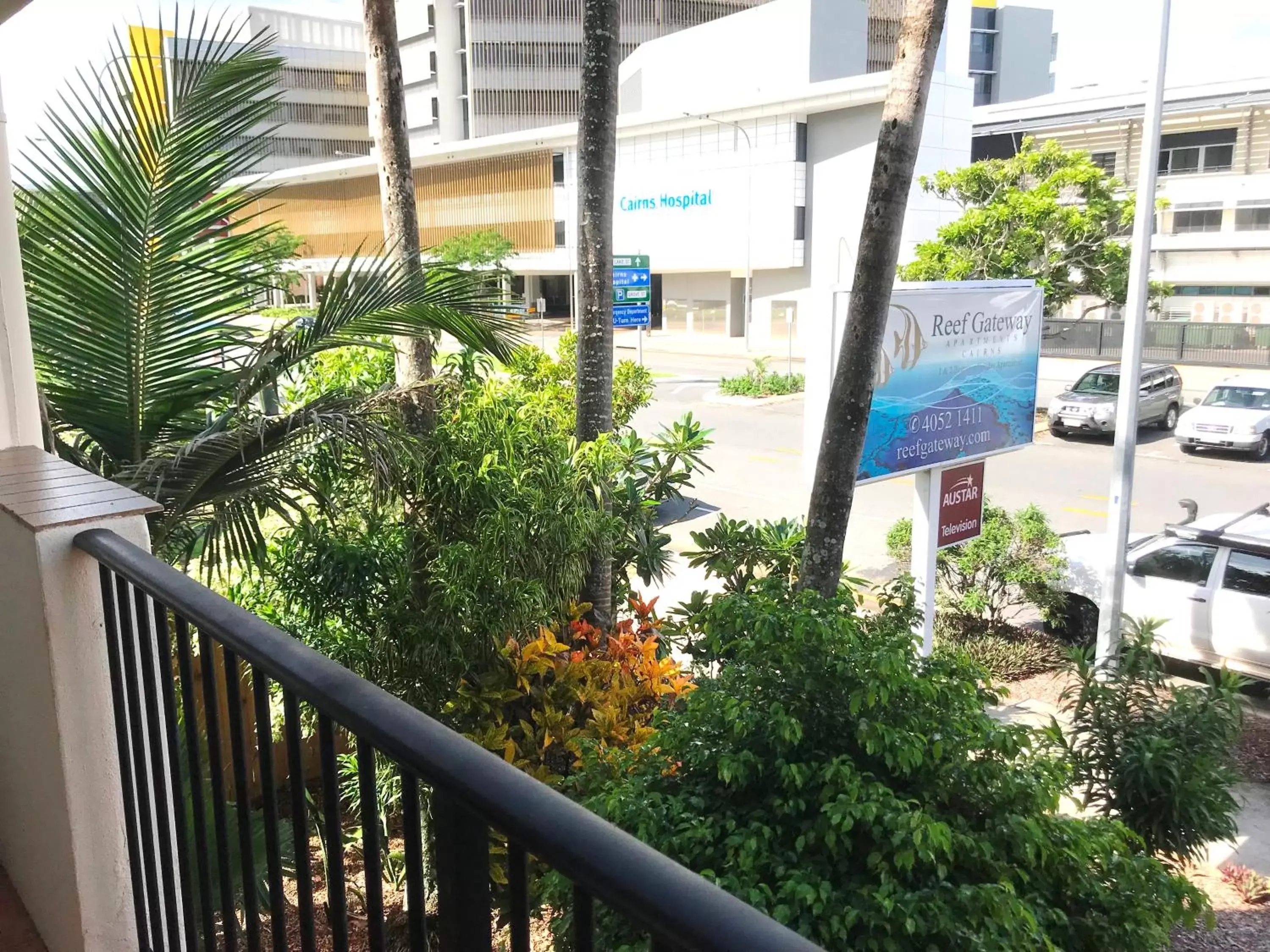 Balcony/Terrace, Pool View in Reef Gateway Apartments