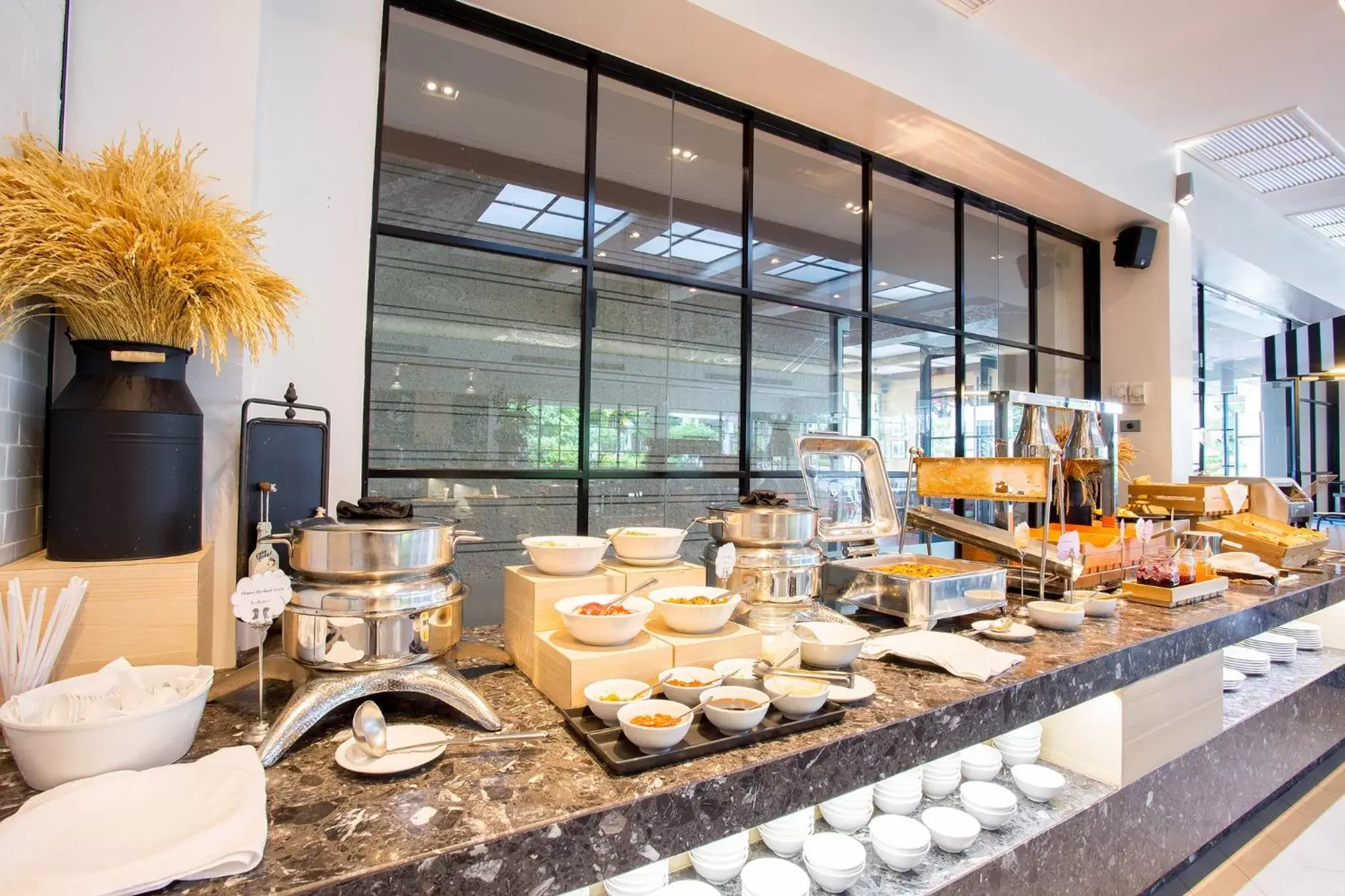 Buffet breakfast in Novotel Rayong Rim Pae Resort