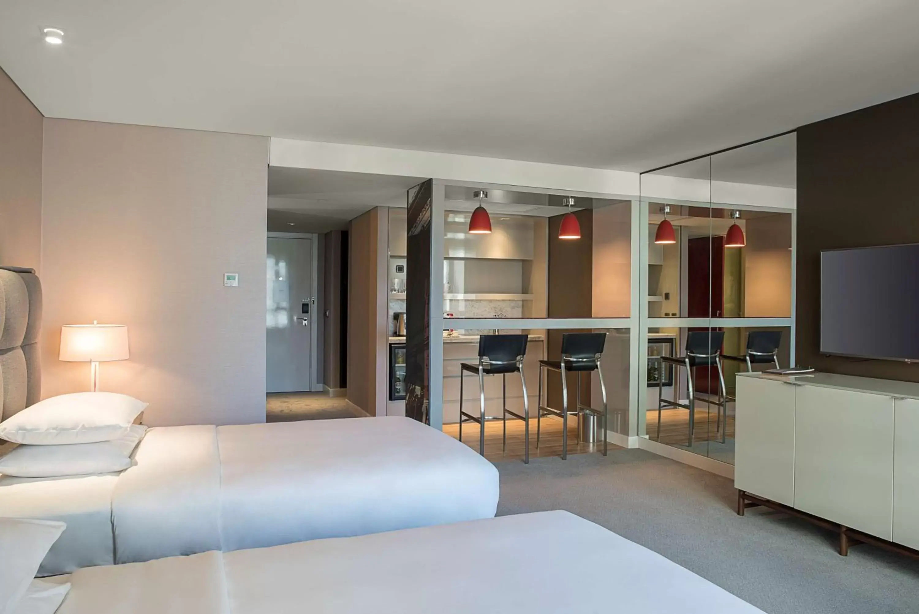 Photo of the whole room, Bed in Hyatt Centric Montevideo